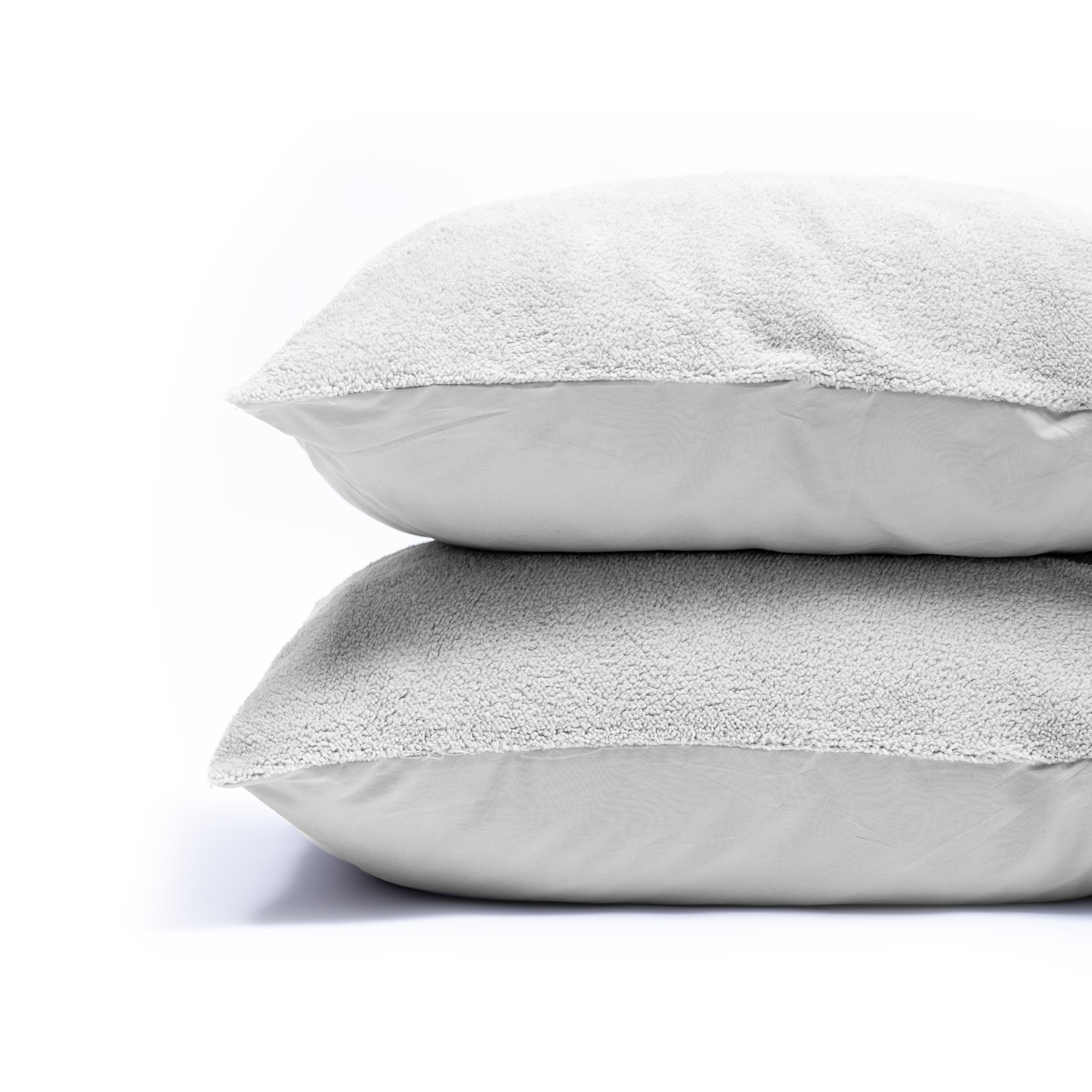 NordDream Teddy tyynyliina 60x70 harmaa 2-pack lämmin