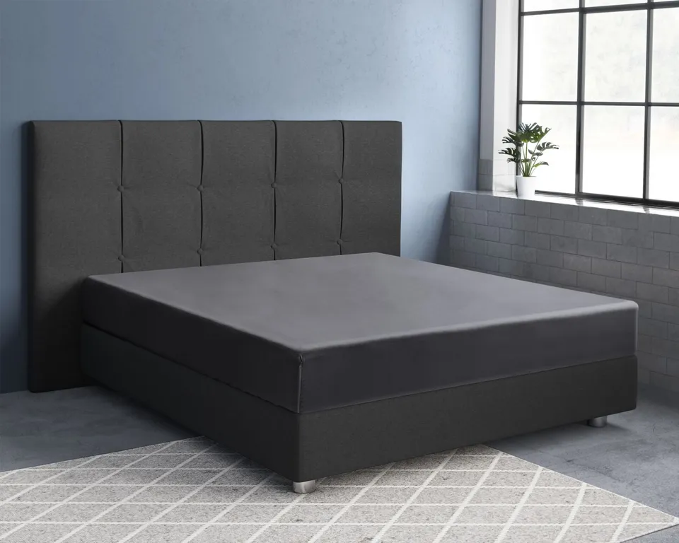 NordDream Satiini aluslakana 180x200 antrasiitti puuvilla