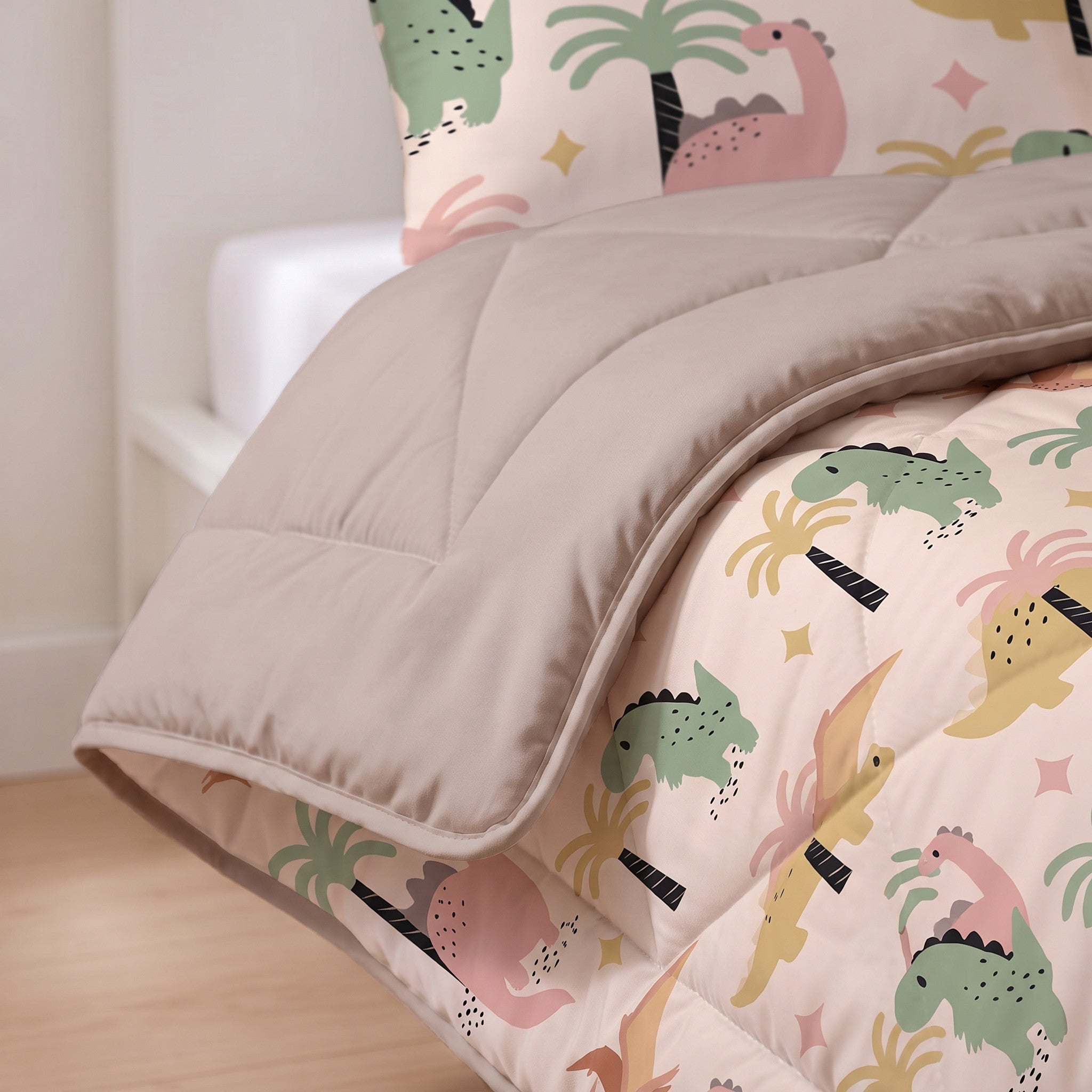 NordDream Lazy Kids peitto dino hiekka 140x200 ilman päällistä