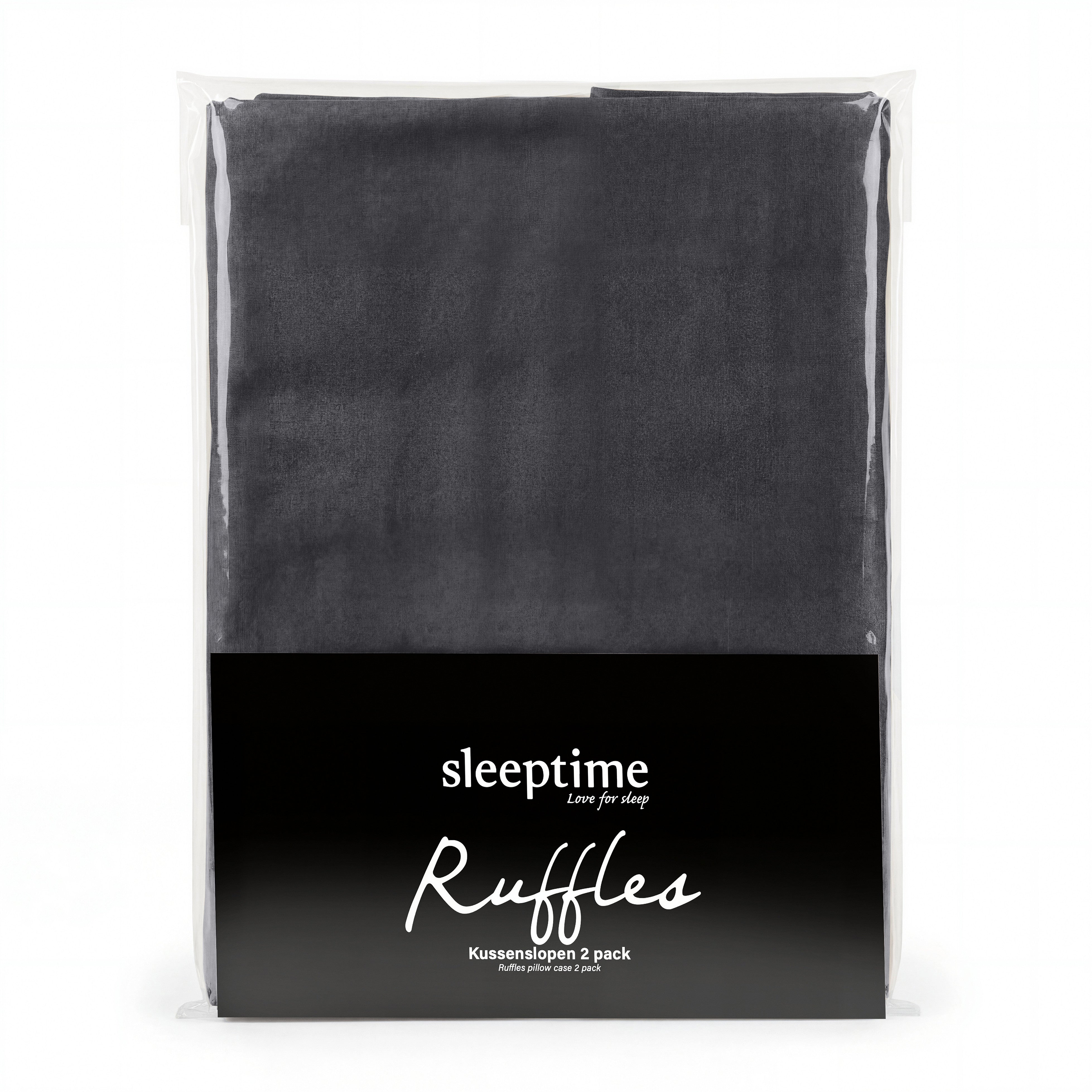 NordSleeps NordDream Lazy Ruffles tyynyliina antrasiitti 2-pack