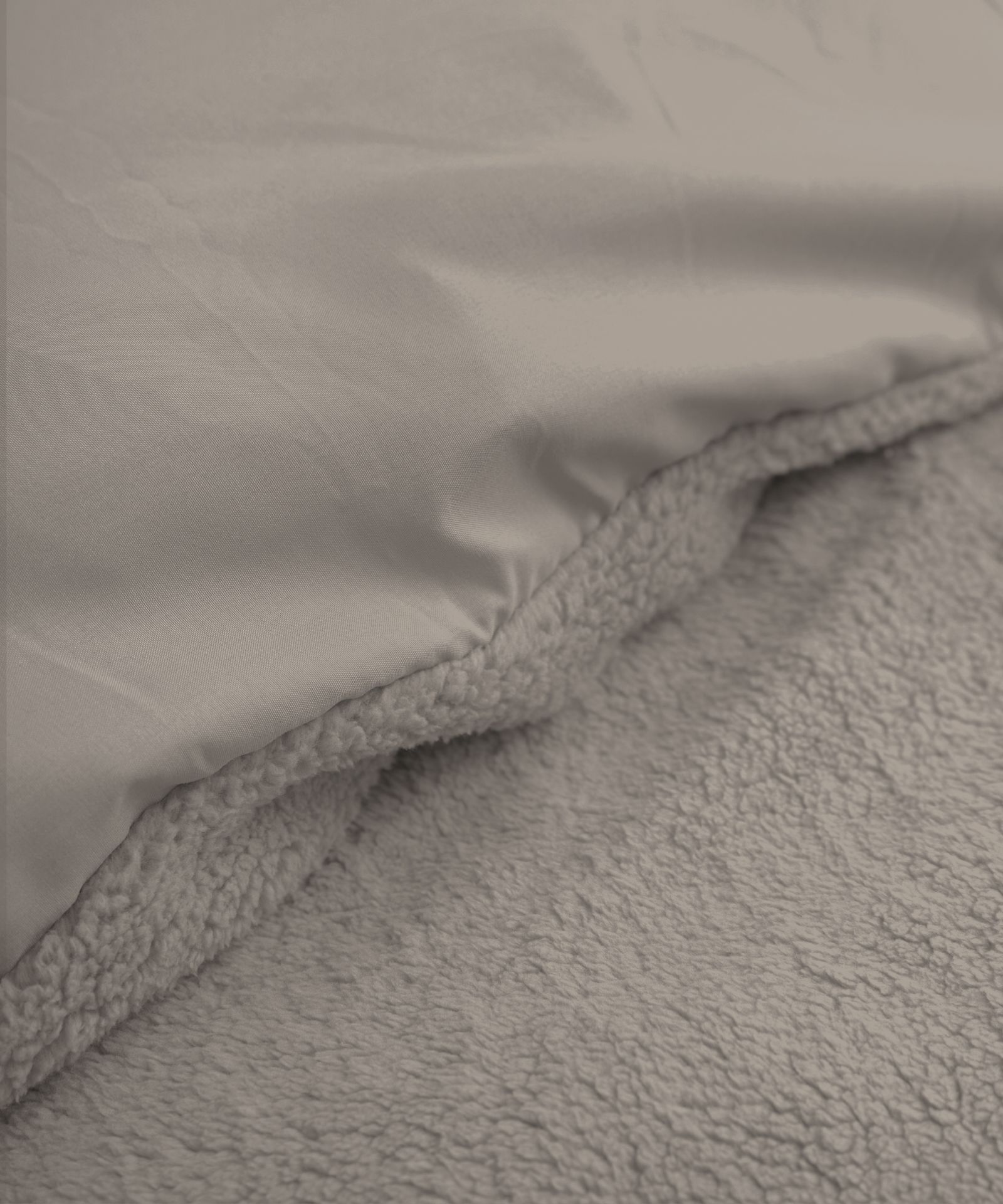 NordDream Teddy kaki pussilakanasetti 200x200/220 cm pörröinen