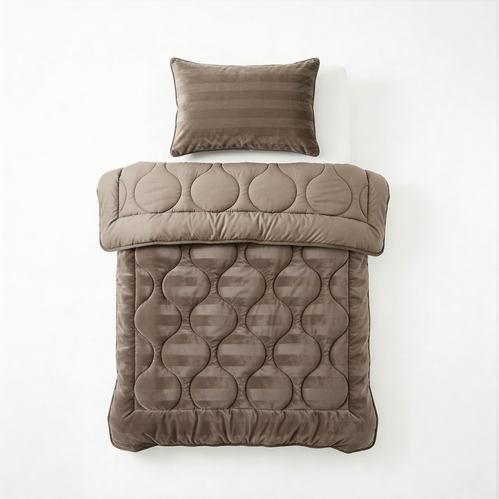 NordDream Lazy peitto 200x200 taupe pestävä velvet