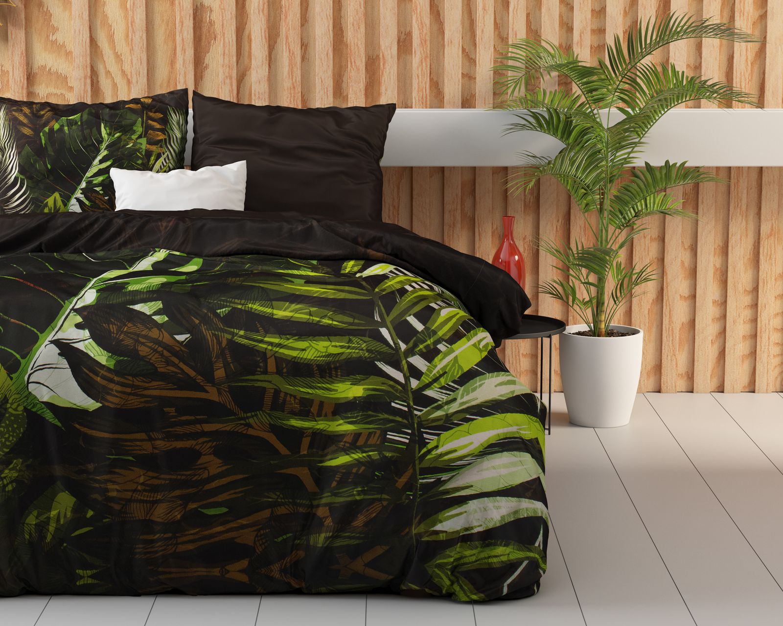 NordDream Botanical Jungle Art 2 pussilakana 240x220 taupe