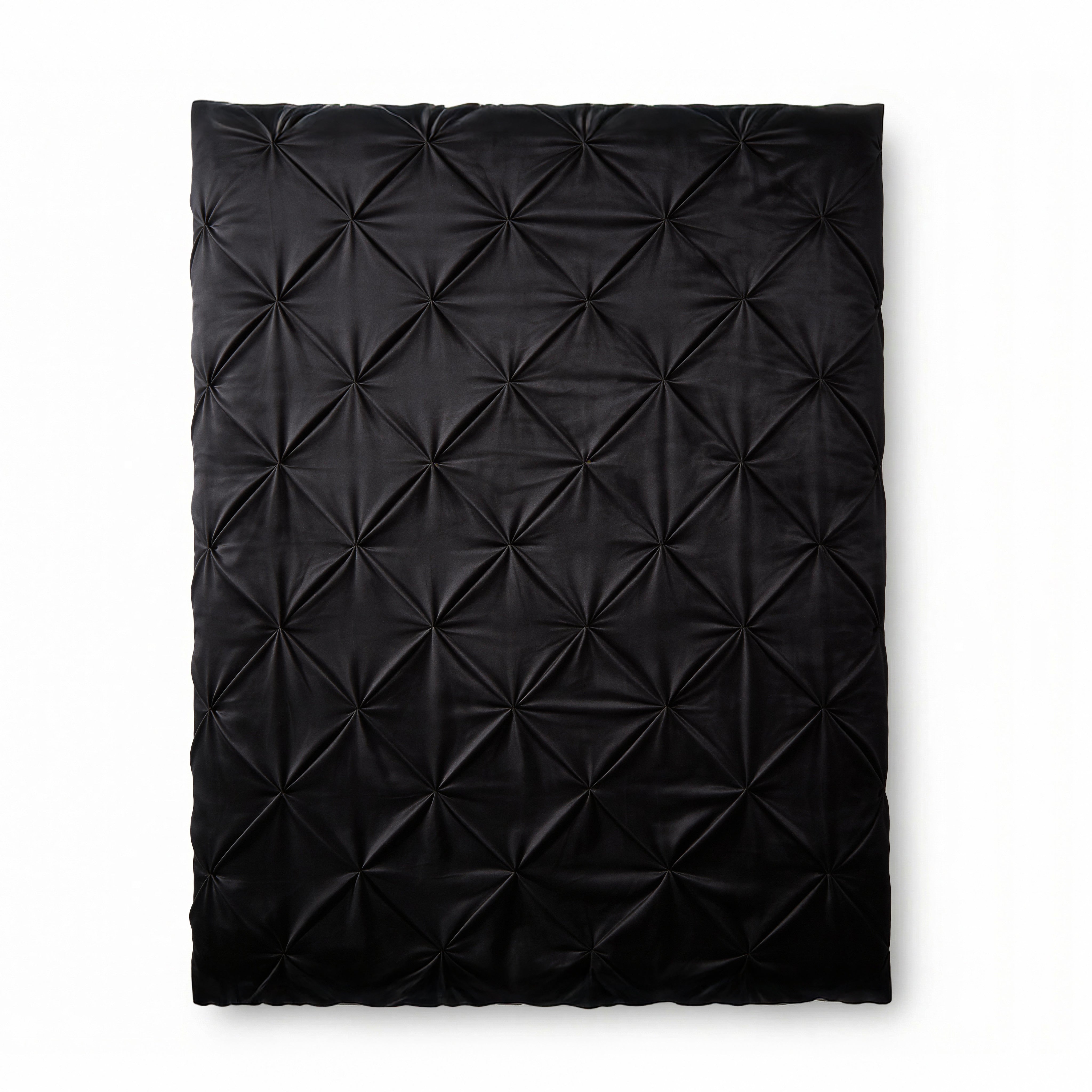 NordDream Lazy samettipeitto 200x220 musta pintuck