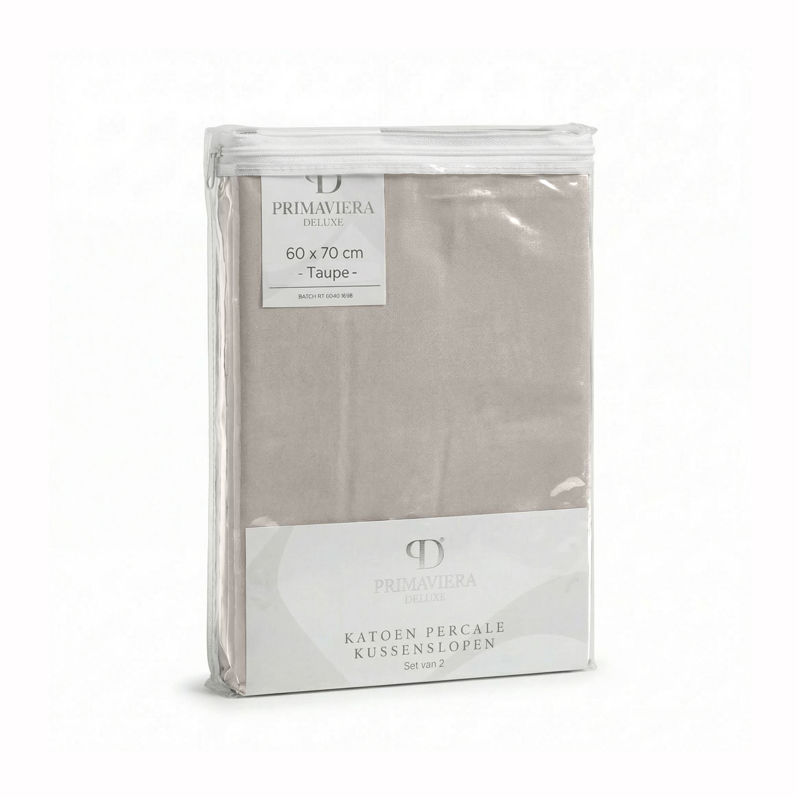 NordDream Lazy perkaali tyynyliina 60x70 taupe 2-pack