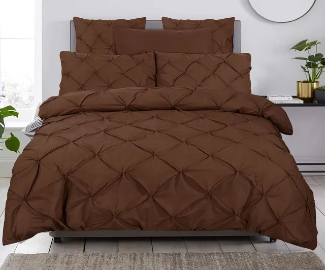NordDream Salvador Bruin pussilakana 240x220 ruskea puuvilla
