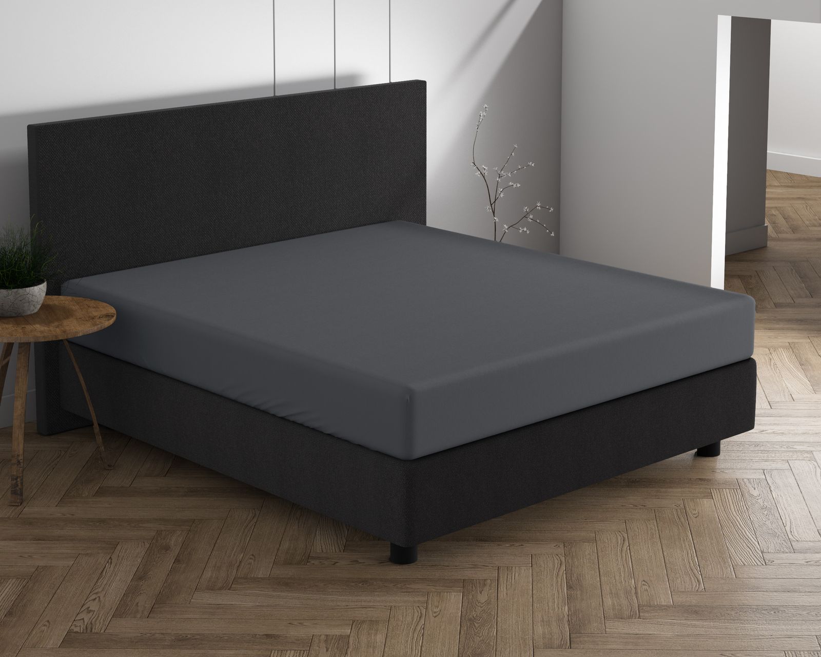 NordDream Dubbel Jersey 220 aluslakana antrasiitti