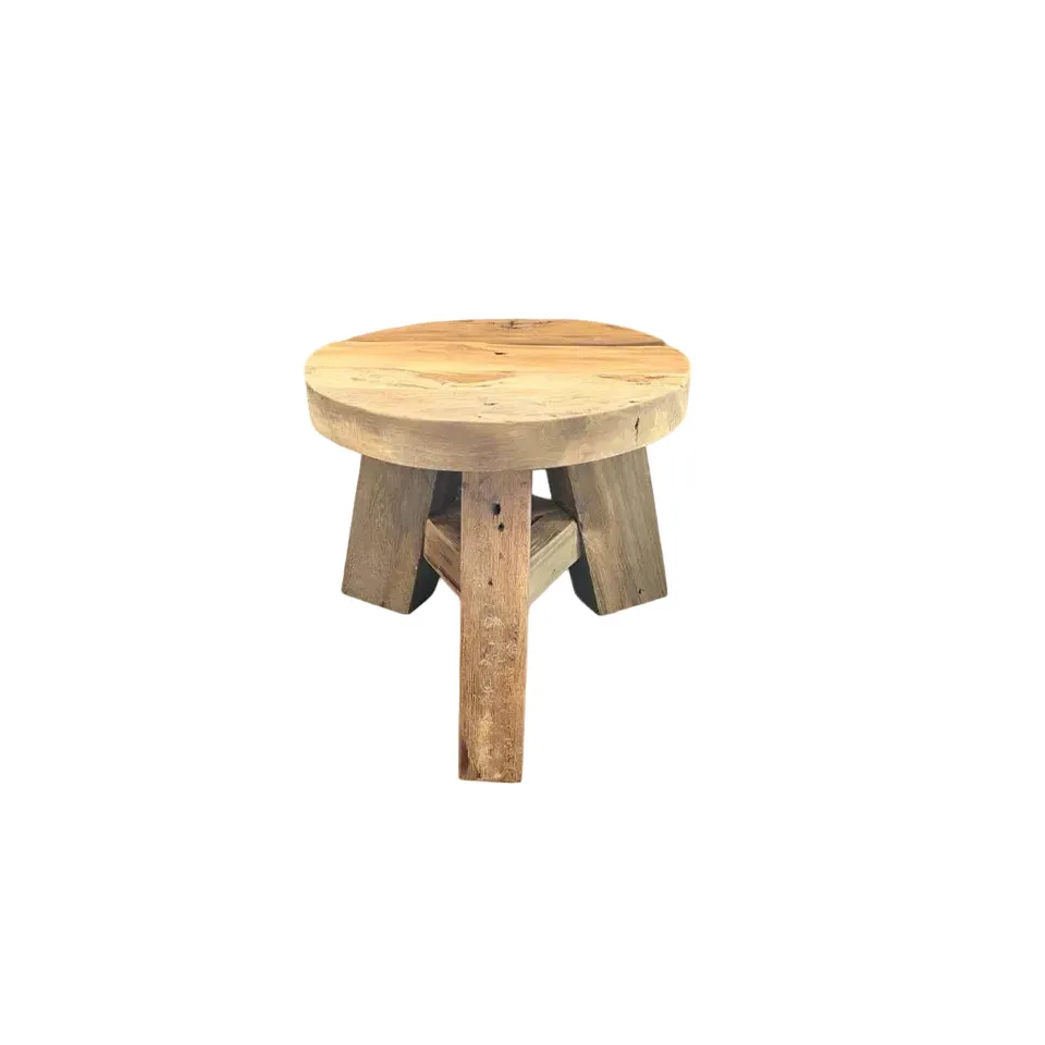 Sasus Mini jakkara 26x23 kierrätystiikki leveäjalka