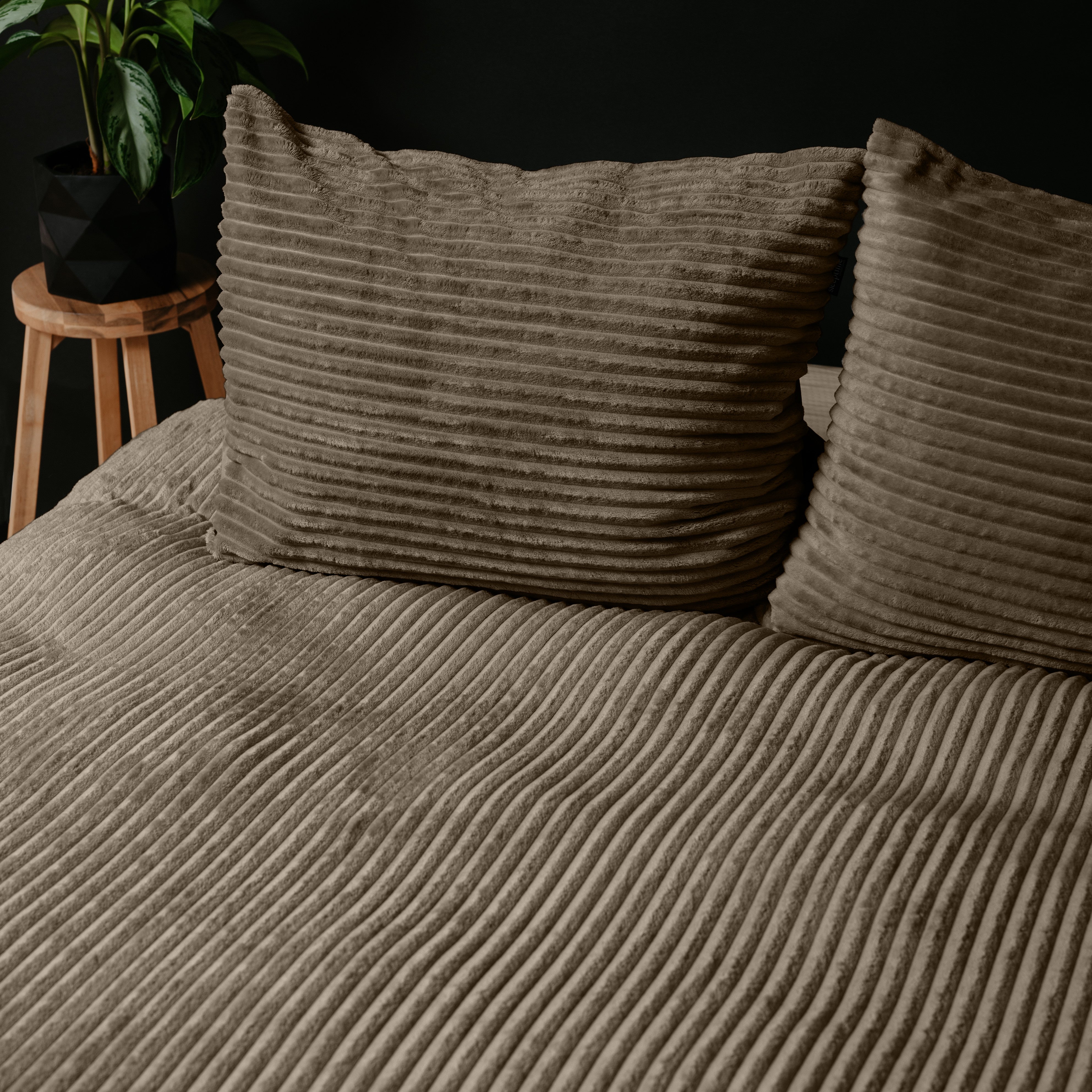 NordDream Teddy pussilakana taupe rib