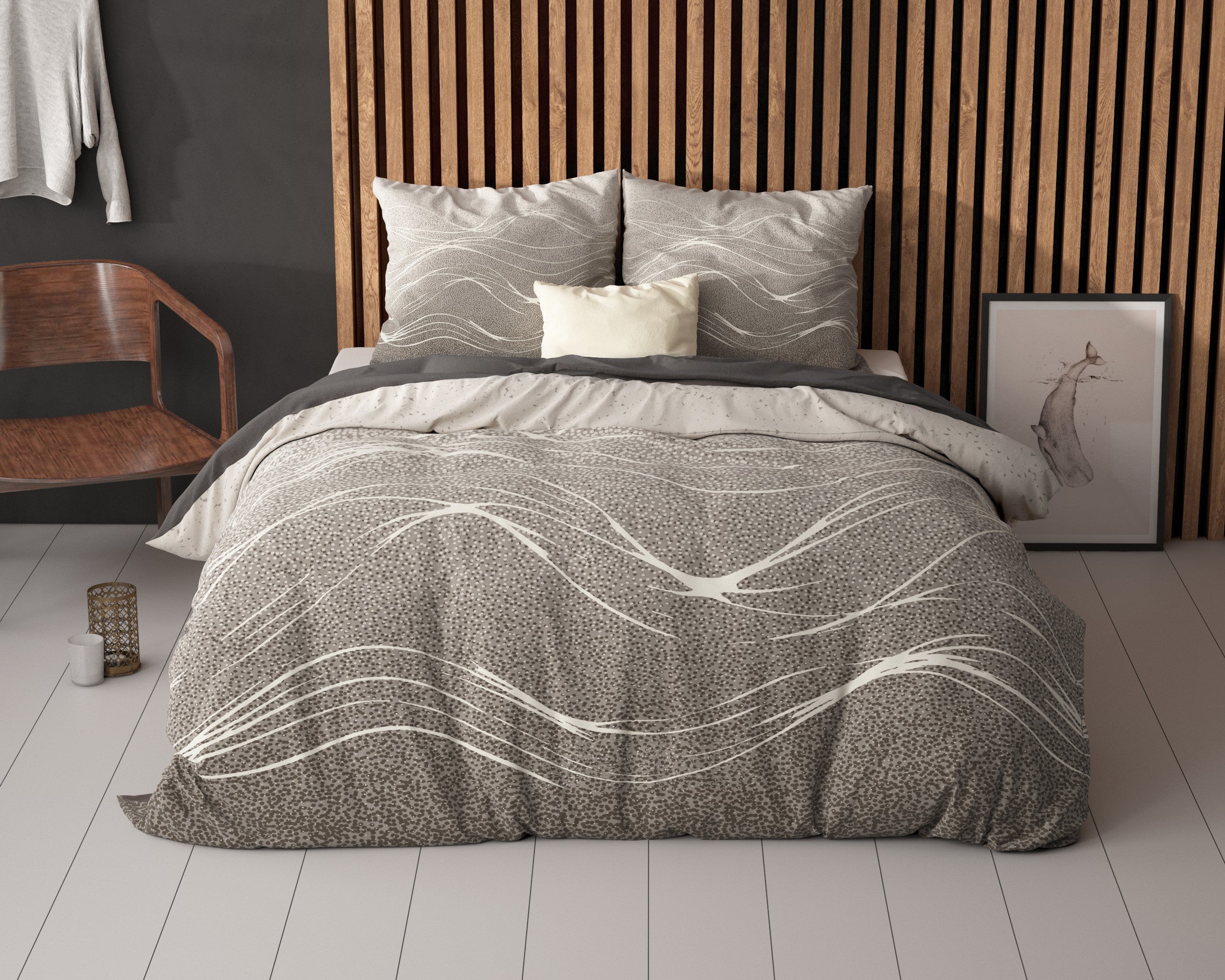 NordDream Essentials Ravna pussilakana 200x200/220 taupe