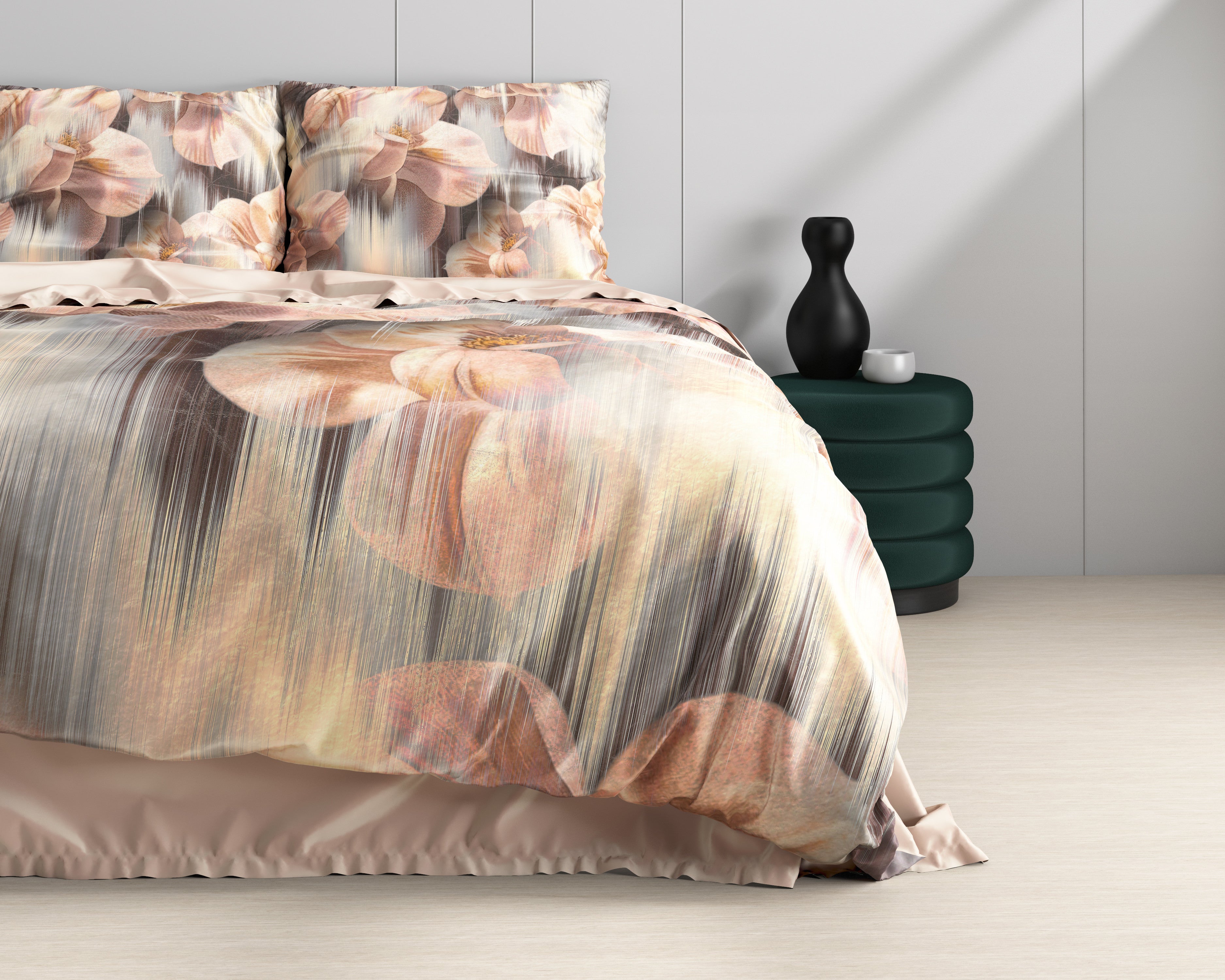 NordDream Wild Satijn Dreamy pussilakana hiekka 140x200 satiini
