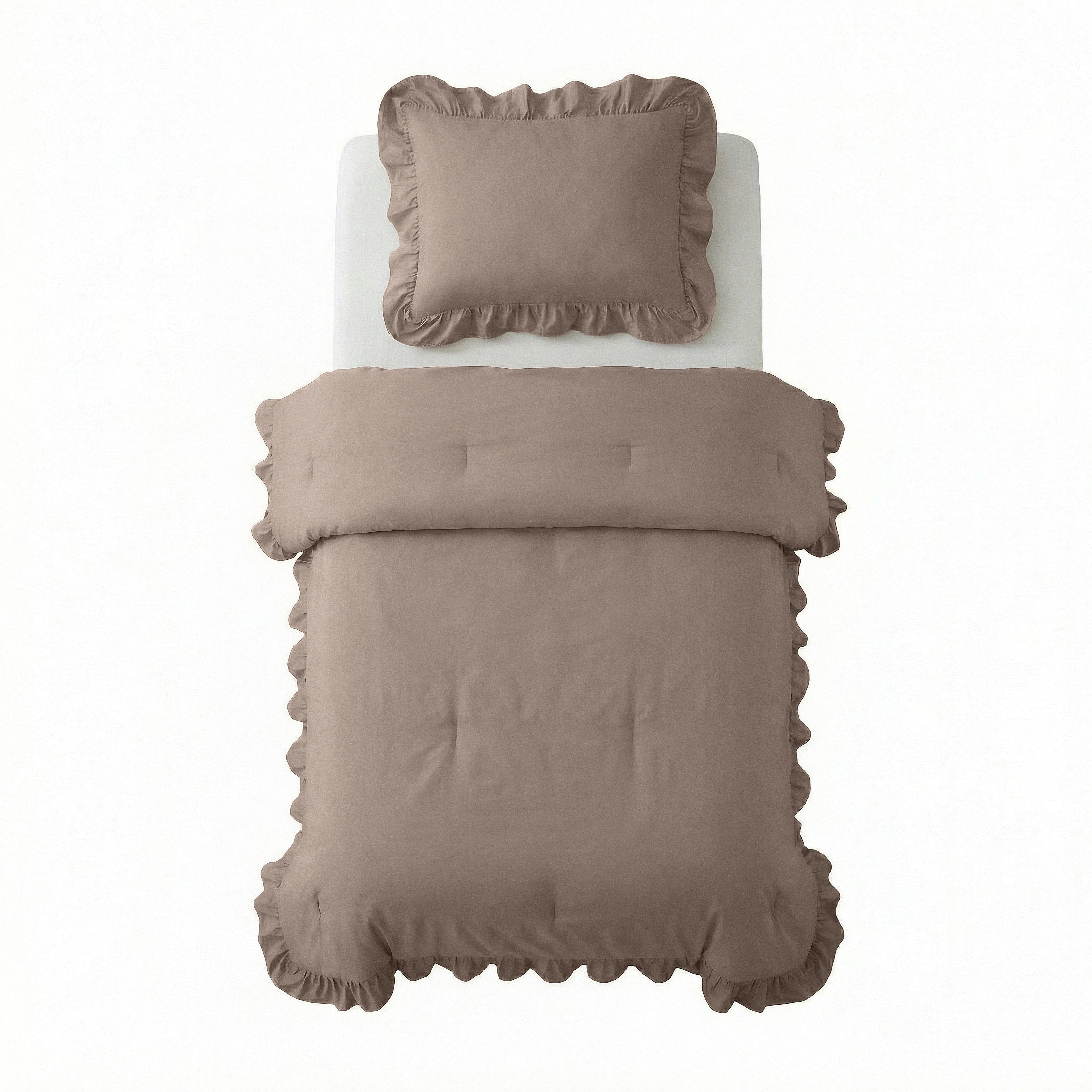 NordDream Lazy Ruffles peitto taupe 200x200 pussiton
