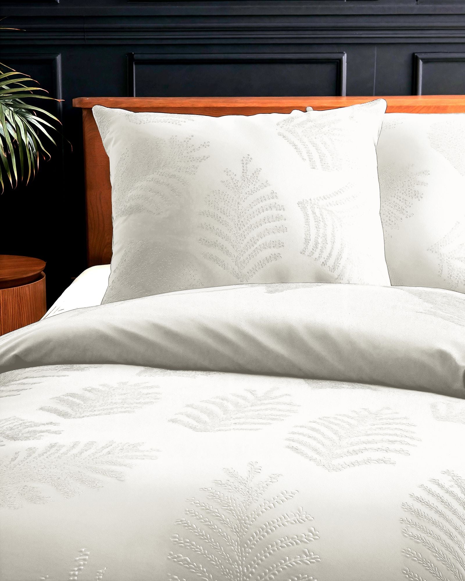 NordDream Embossed pussilakana 140x200 Leaves 3D kerma