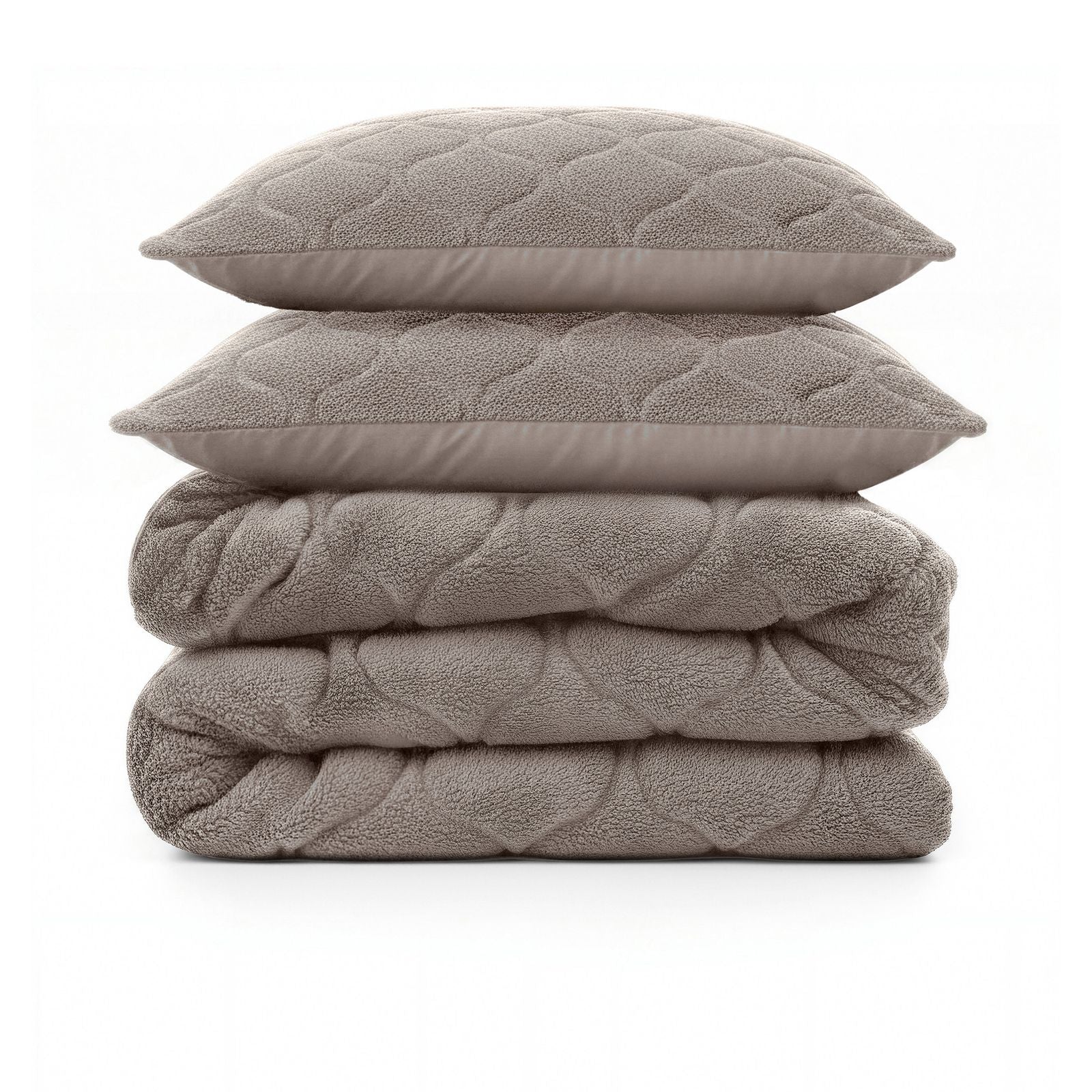 NordDream Lazy Teddy peitto 140x200 taupe/harmaa karvapeitto