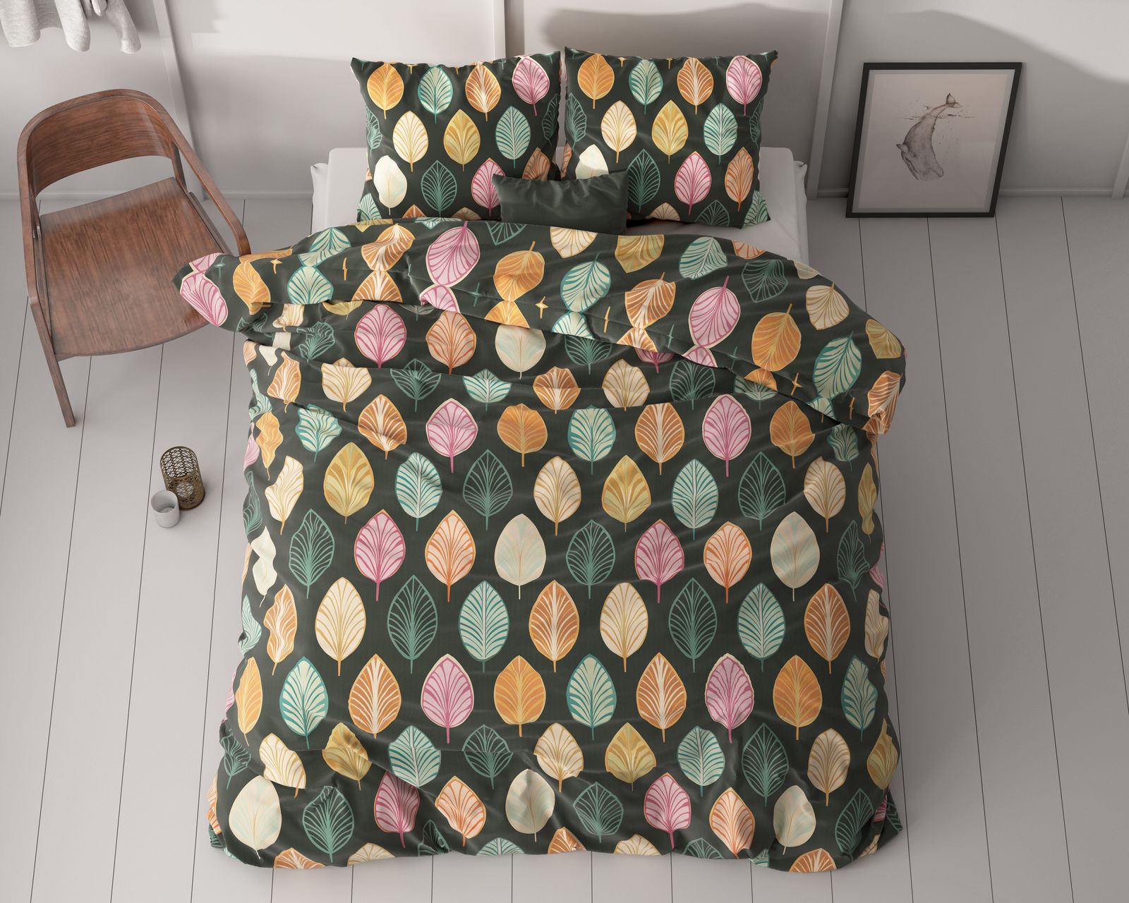 NordDream Classy Oscar pussilakana multi 200x220 cm kuvioitu