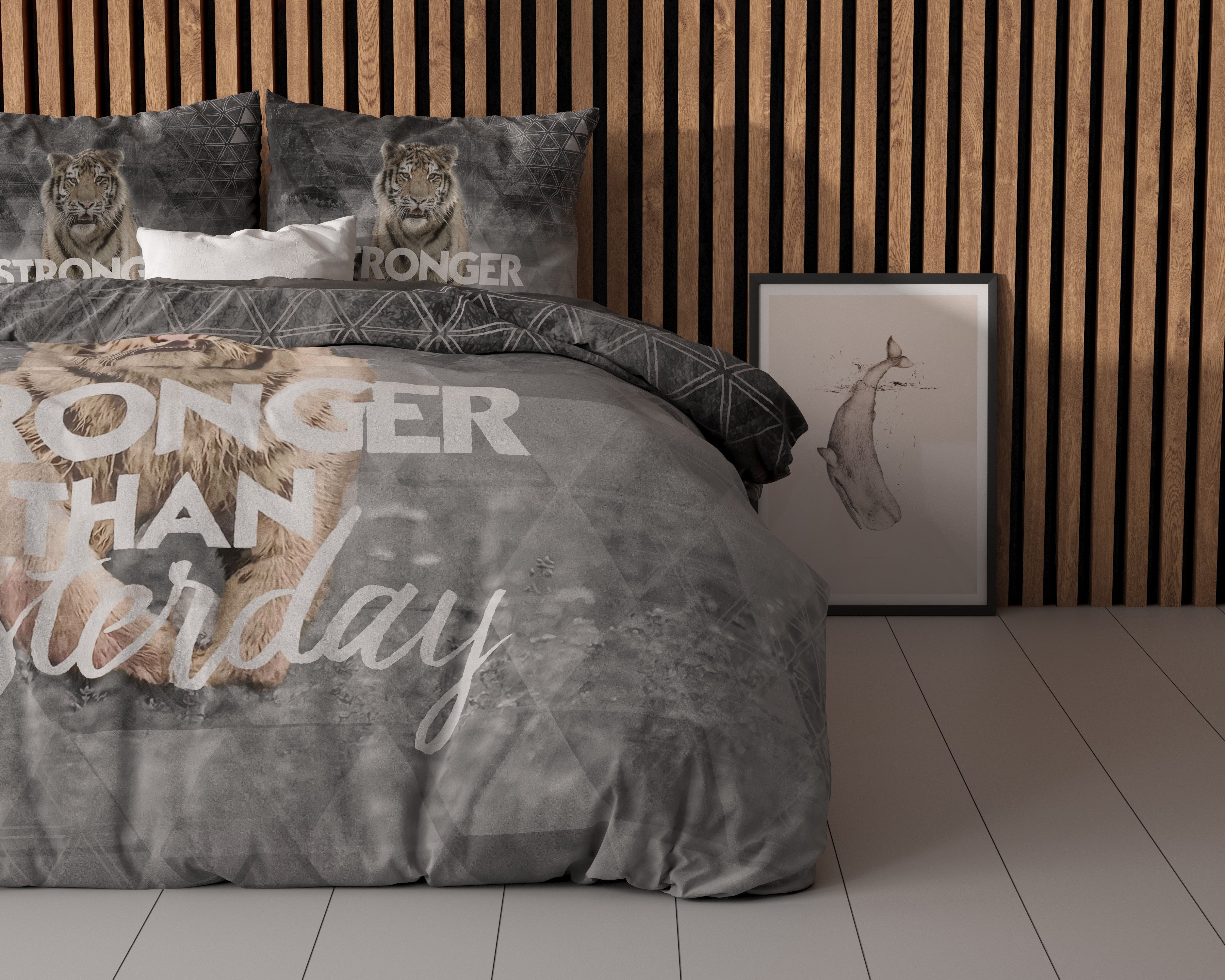 NordDream Stronger Grijs pussilakana 240x200/220 harmaa puuvilla