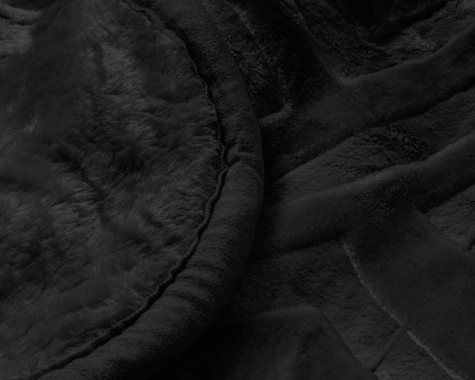 NordDream Embossed Zeta pussilakana musta kohokuvio