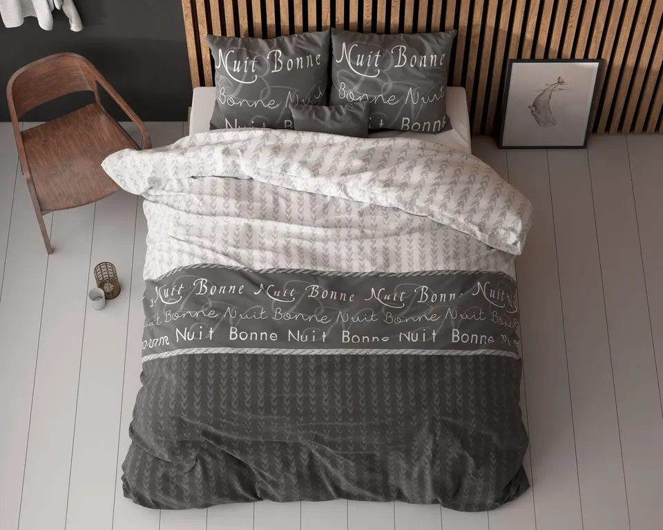 NordDream Elegance Bonne Nuit 4 pussilakana 200x220 antrasiitti