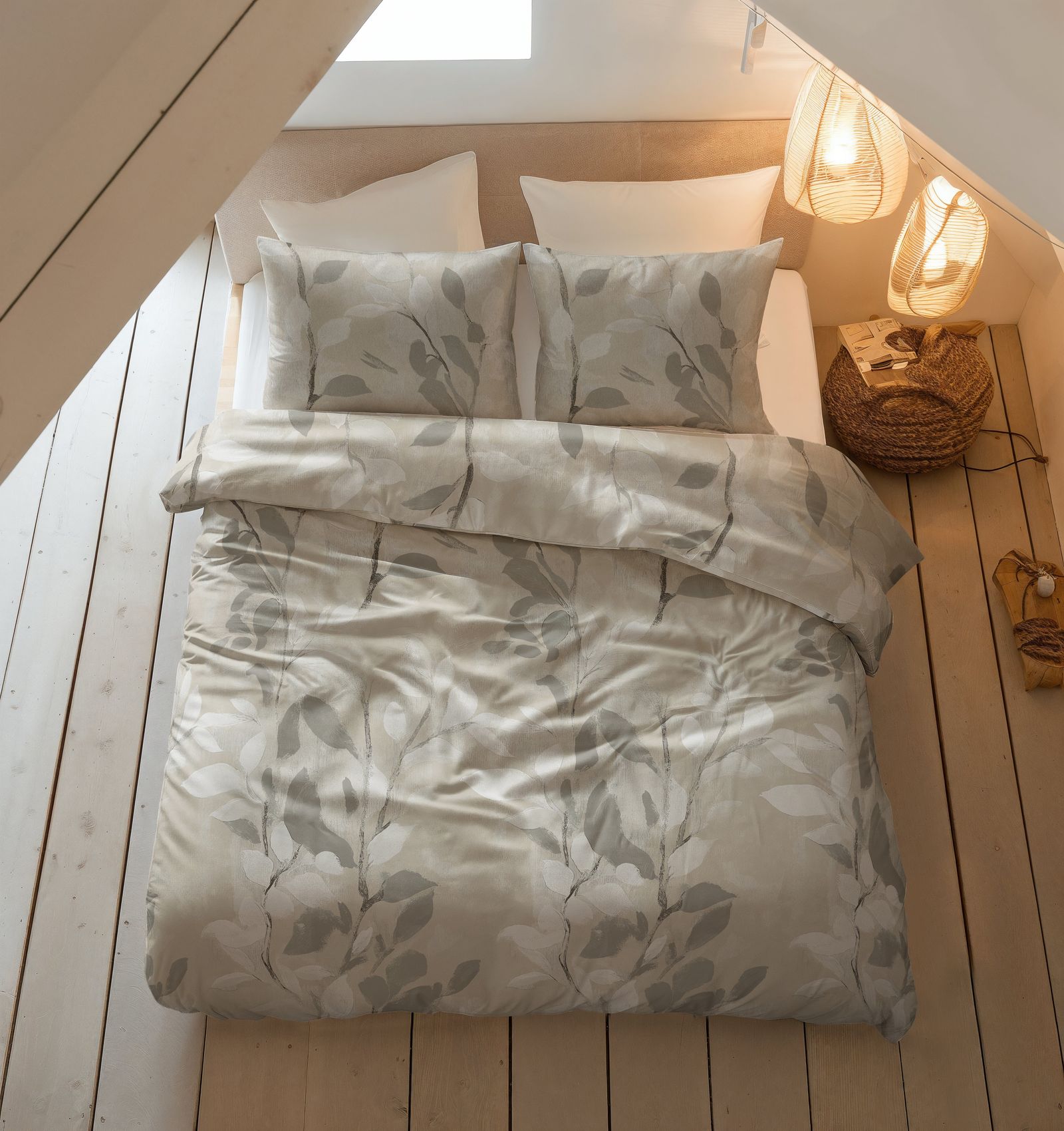 NordDream Flanel Essence pussilakana 140x200/220 hiekka