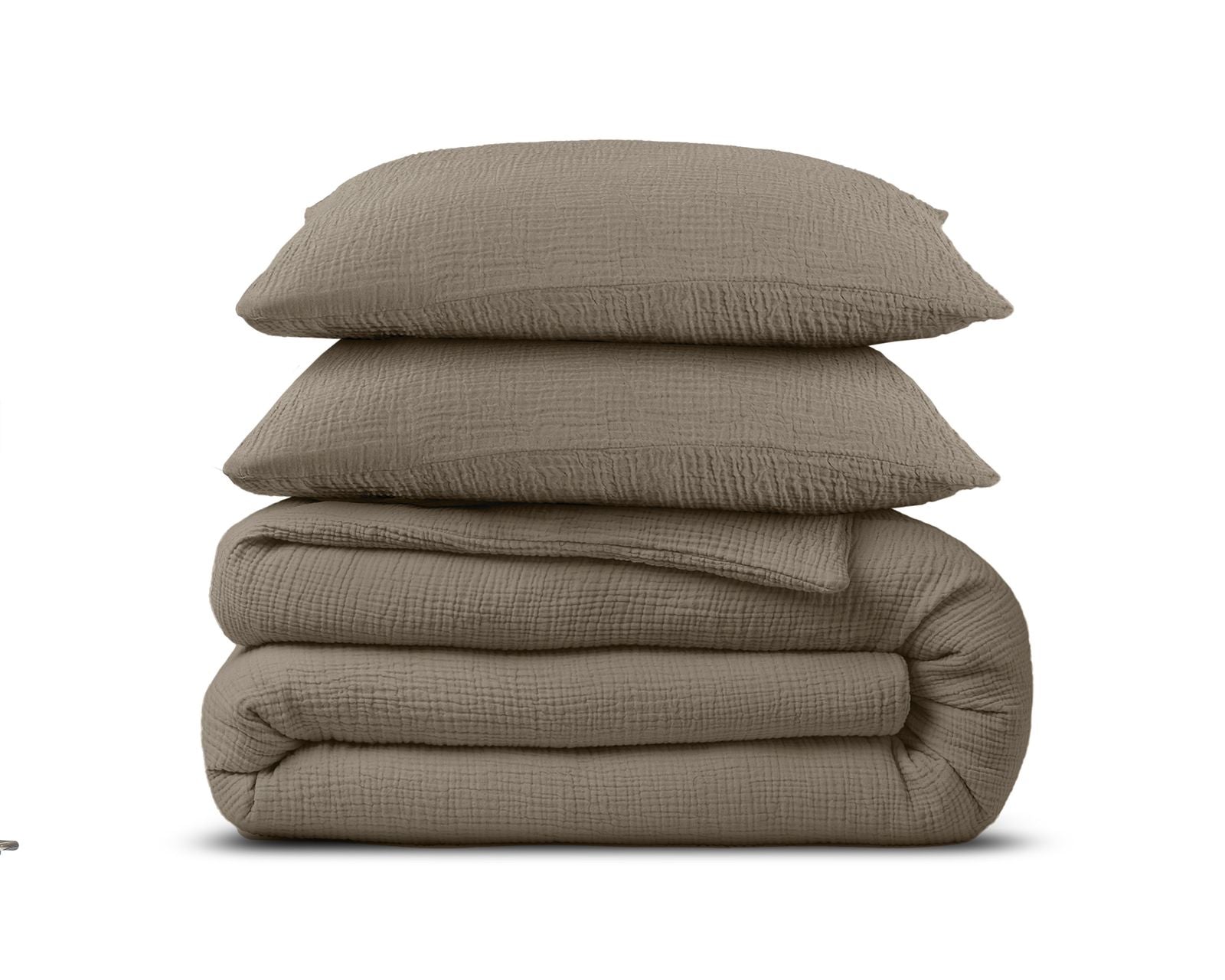 NordDream Mousseline perkaalipussilakana taupe 200x220/240