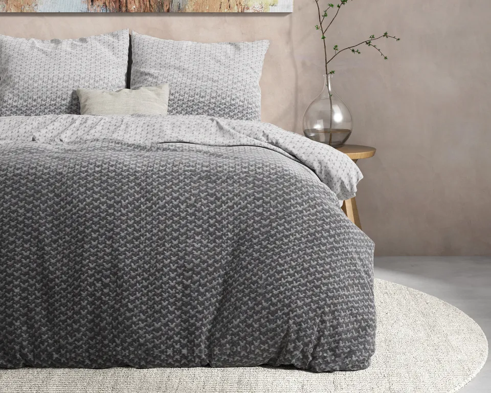 NordDream Flanel Tamar pussilakana harmaa puuvilla 160gsm