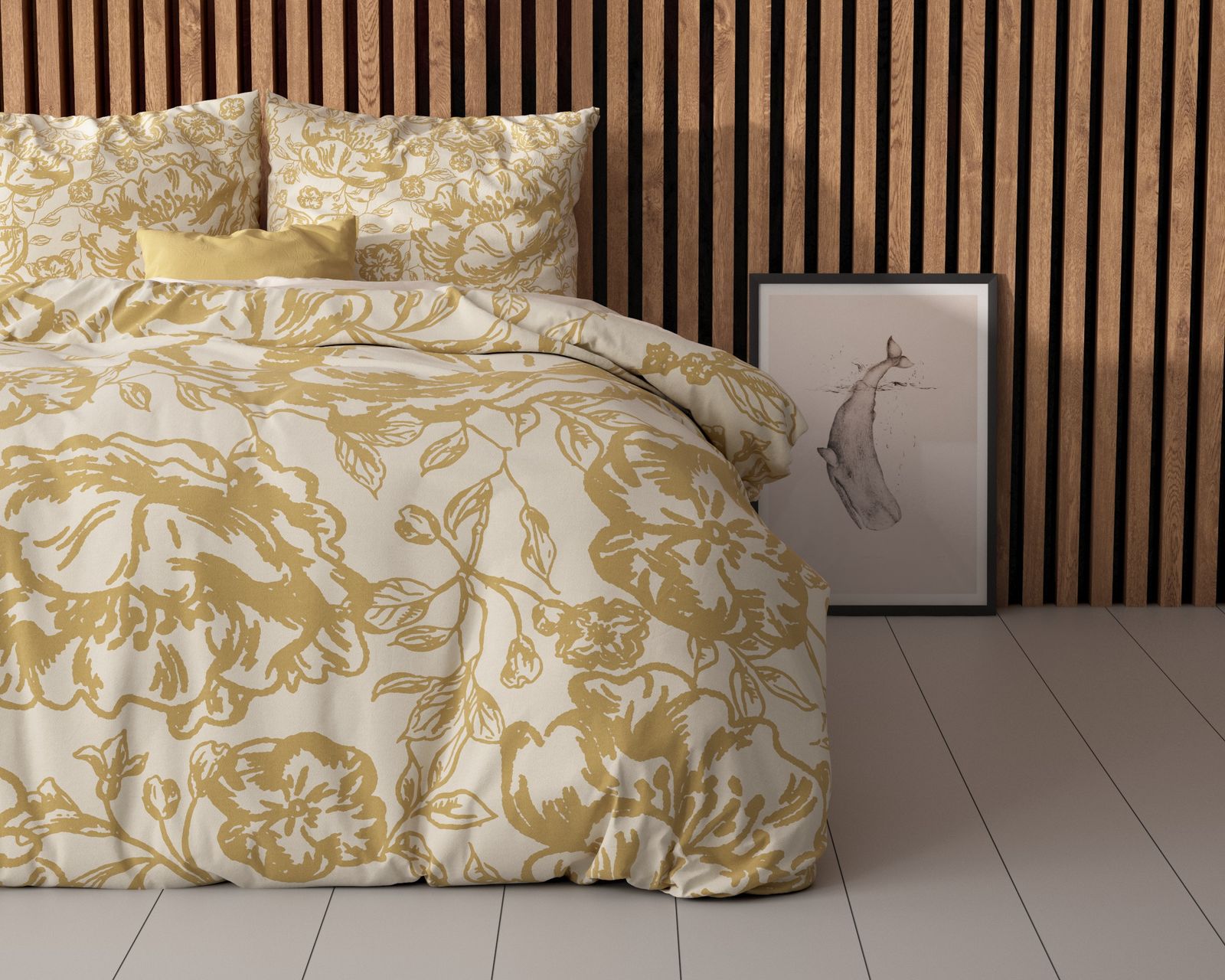 NordDream Essentials Tela pussilakanasetti kulta 140x200 mikrokuitu