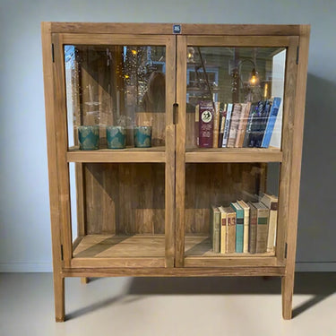 Sasus Pulsano lasivitriini 100x40x120 cm tiikki