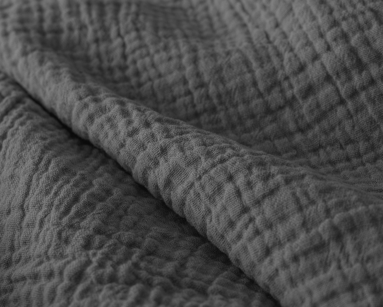 NordDream Lazy musliinipeitto antrasiitti 140x200 sis. tyynyliinat