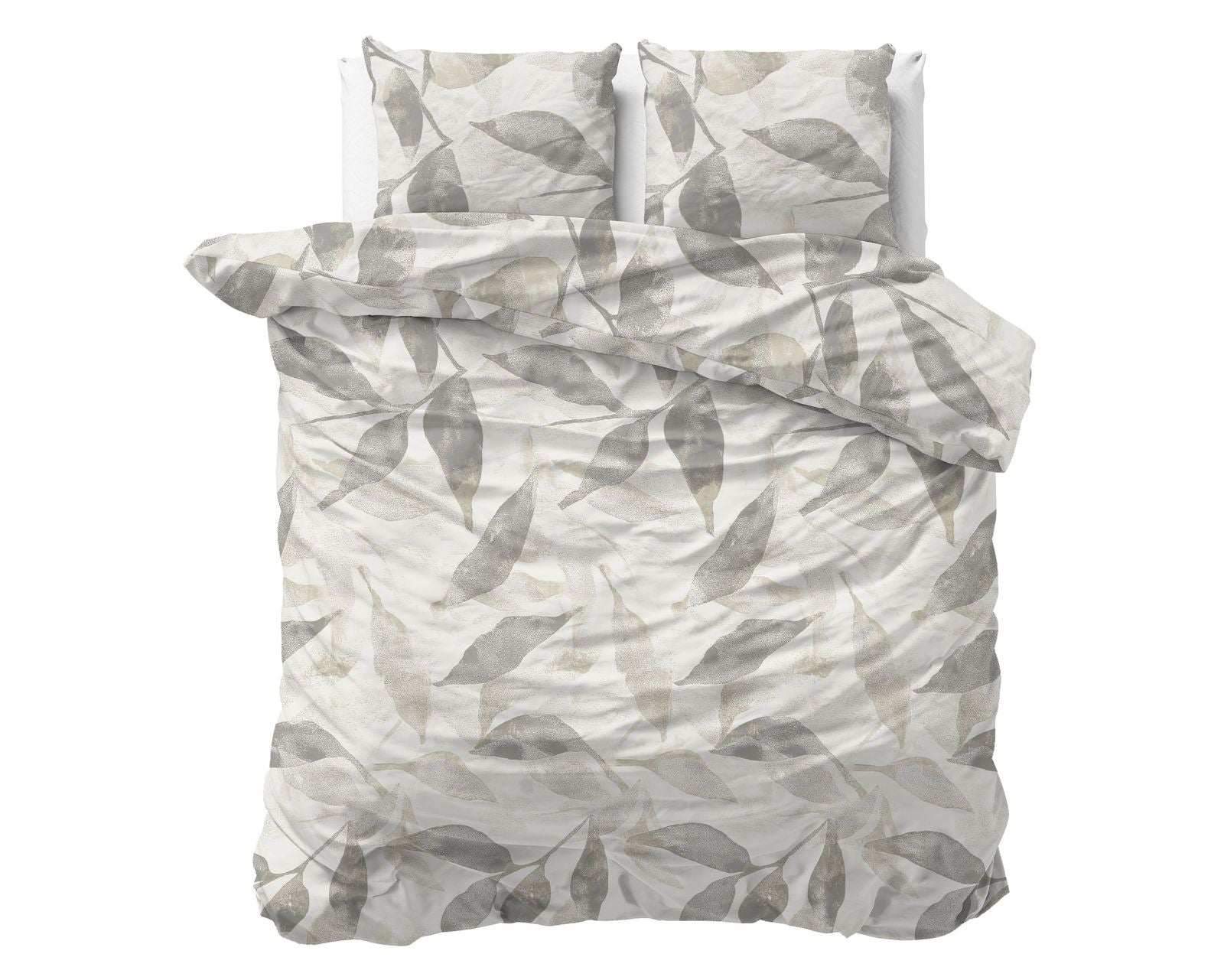 NordDream Pure Foilage hopeanharmaa pussilakanasetti 240x200