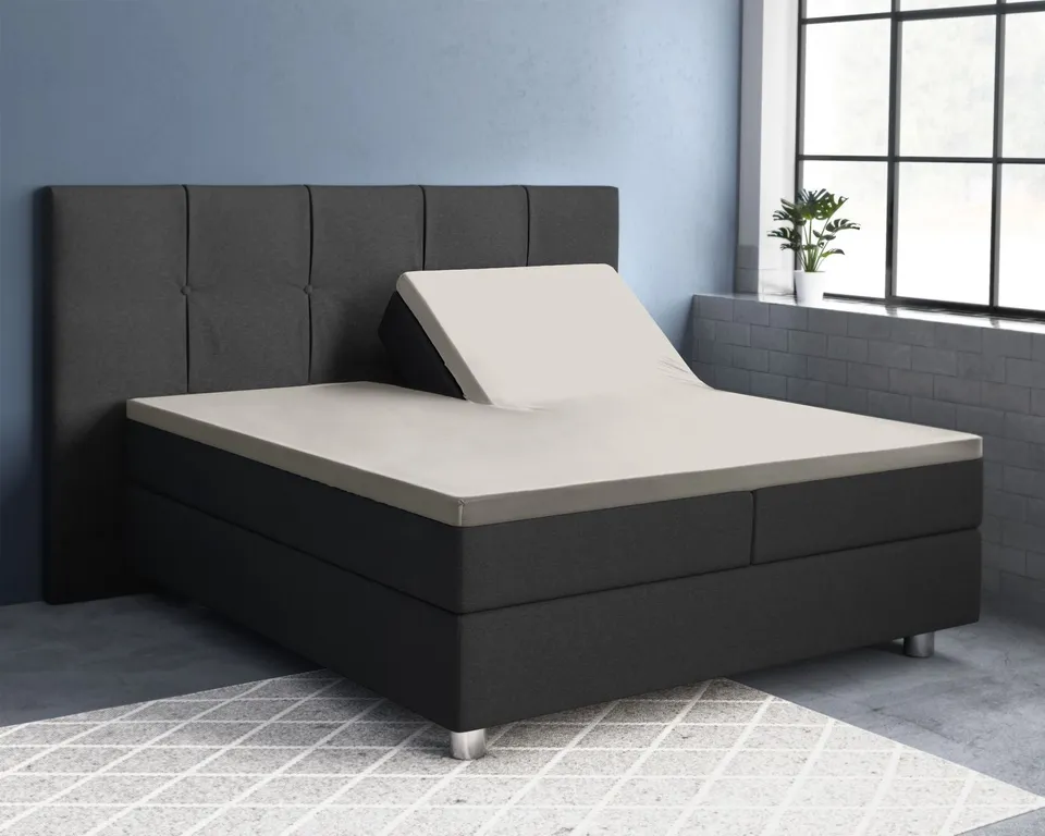 NordDream Satiini split-aluslakana kerma 180x200 cm 15cm