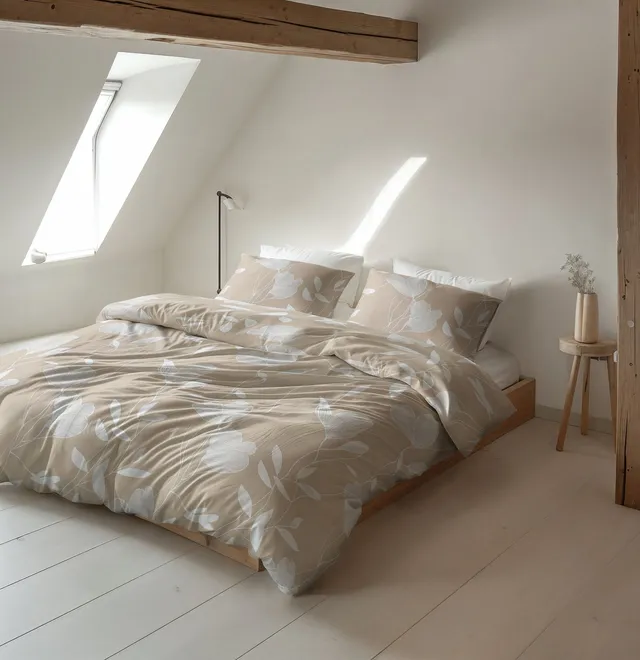 NordDream Flanel Serenity pussilakana beige 150 gsm lämmin