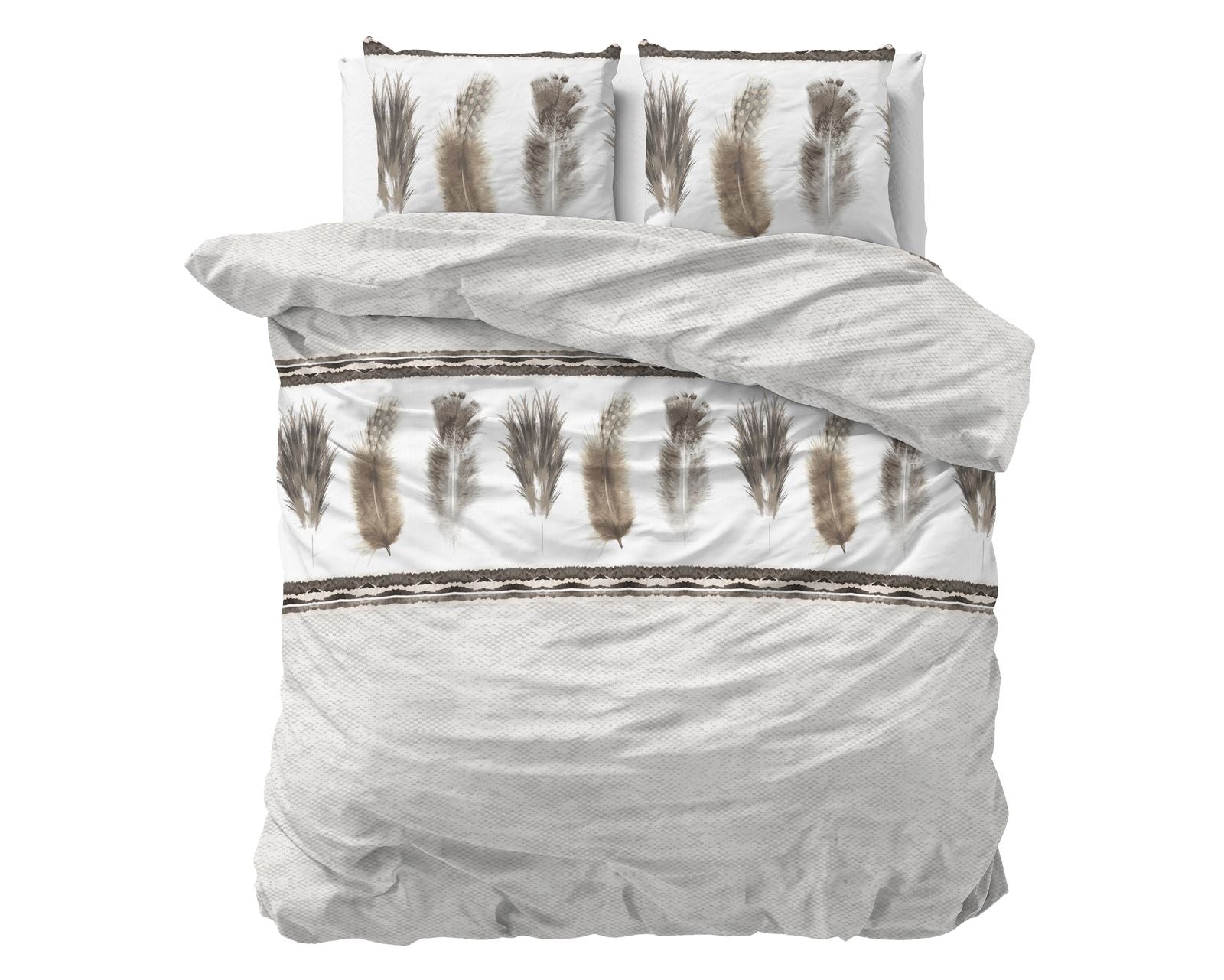 NordDream Elegance Feathers 3 pussilakana 140x220 harmaa
