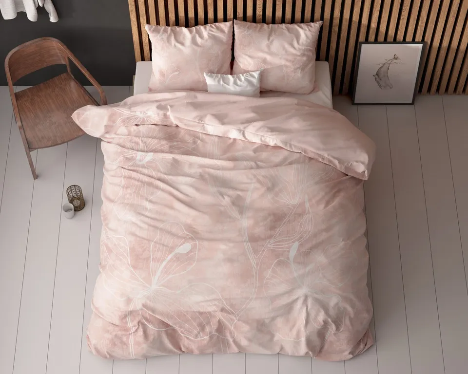 NordDream Essentials Dory pussilakanasetti roosa mikrokuitu