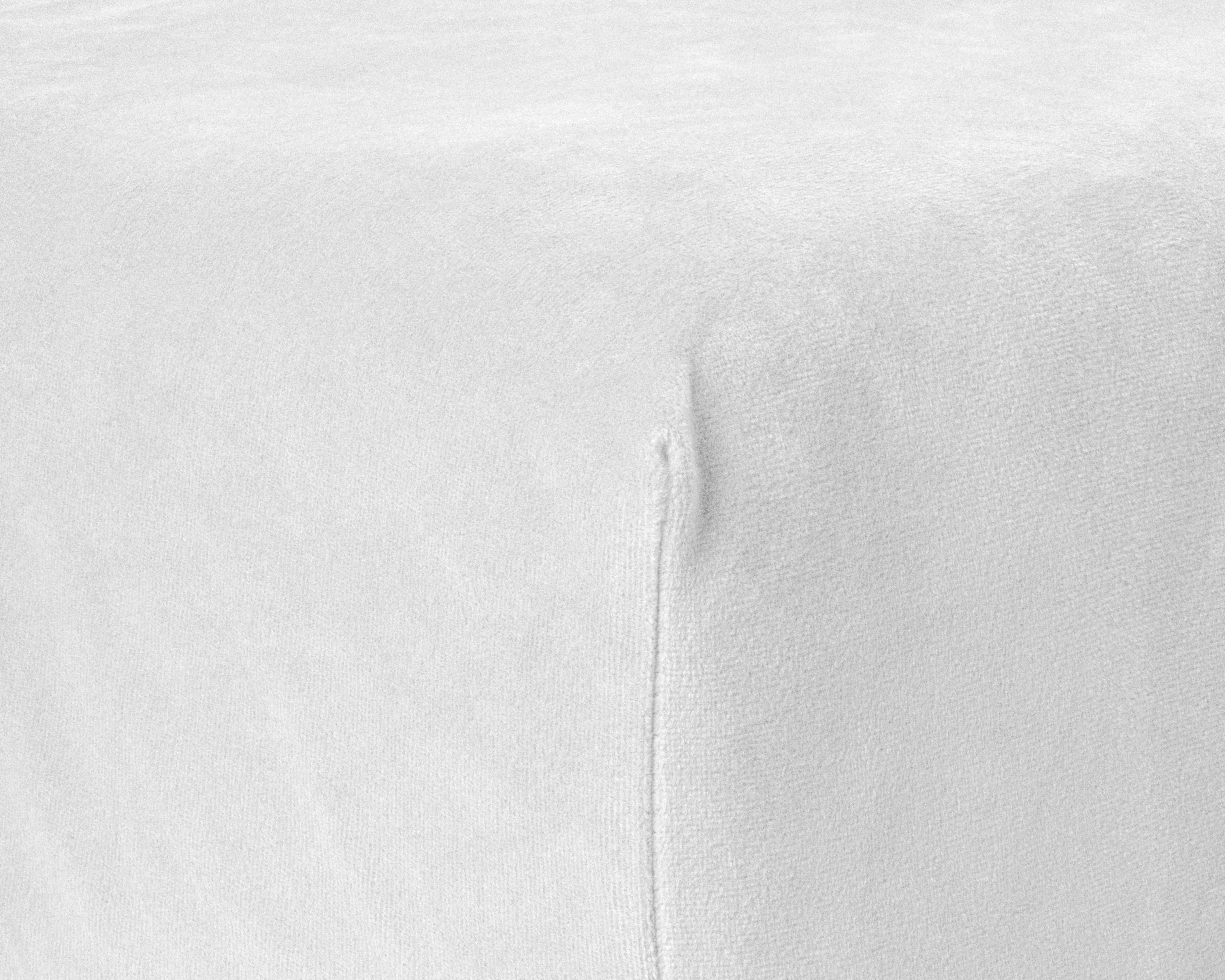 NordDream Velvet aluslakana valkoinen 180x200 sametti