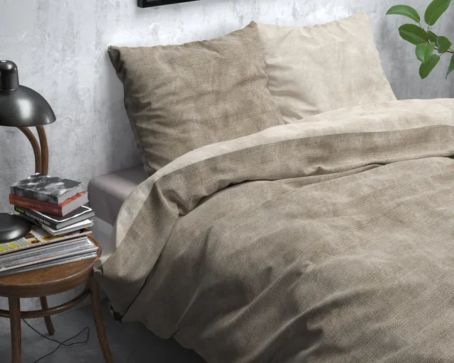 NordDream Flanel Washed Cotton pussilakana taupe