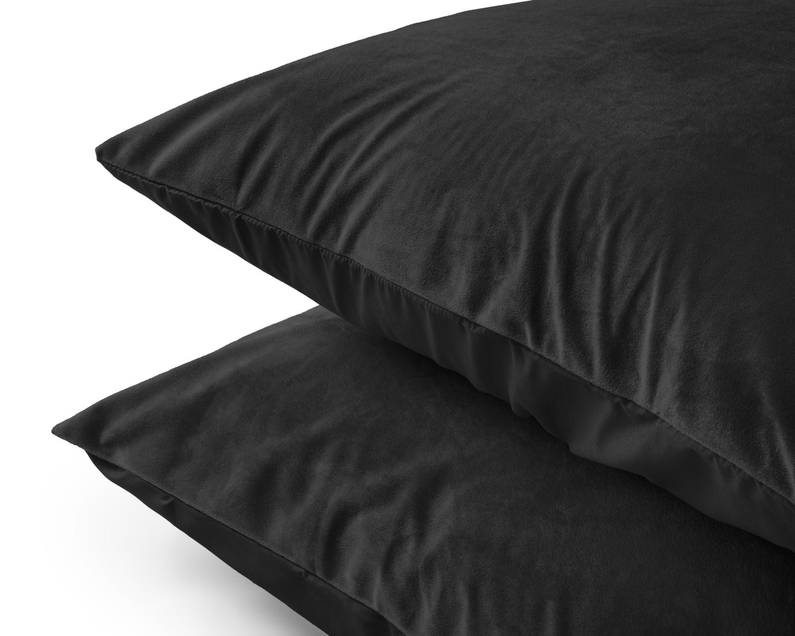 NordDream Velvet tyynyliinat 60x70 cm musta 2 kpl sametti