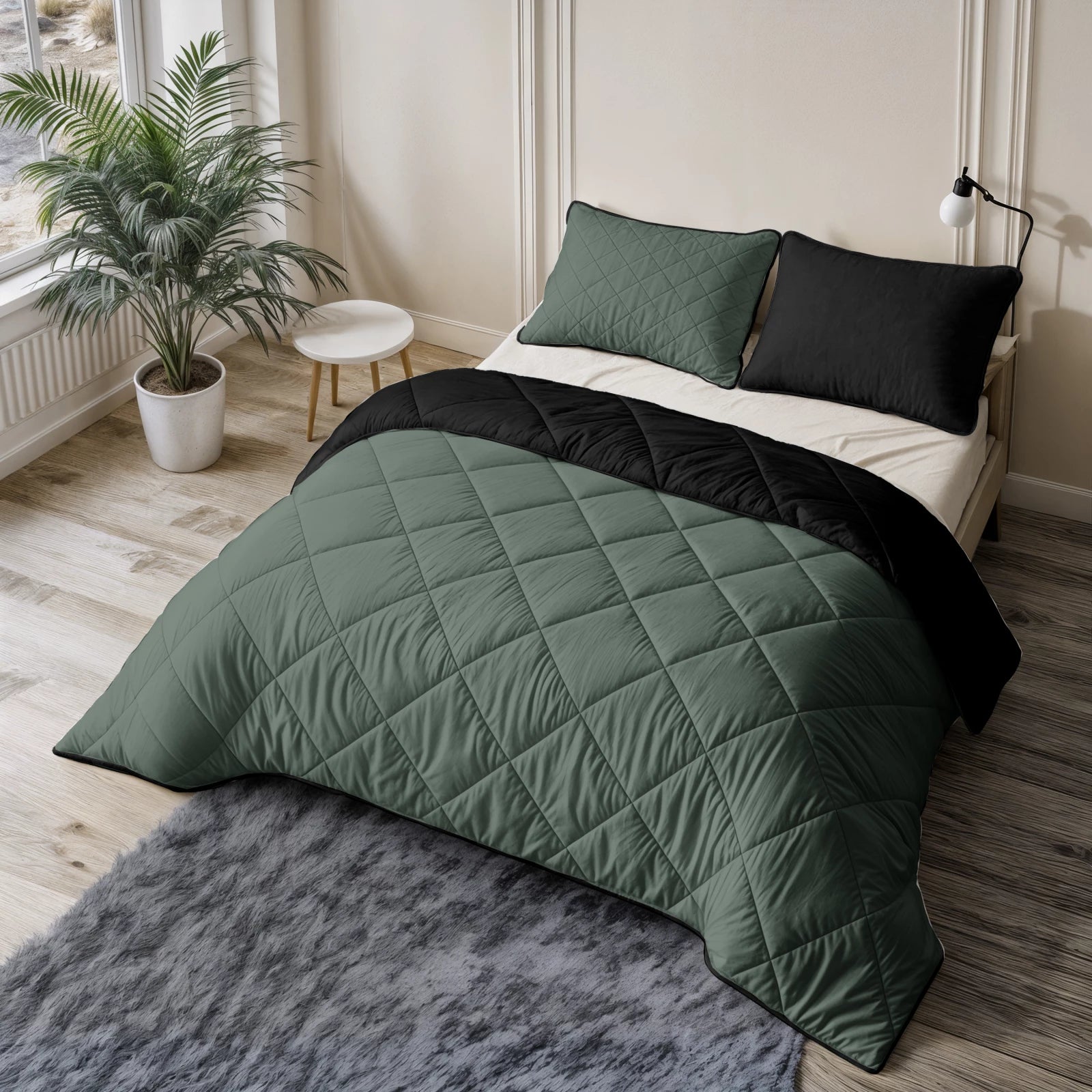 NordDream United peitto 200x200 vihreä/musta täyte 300 gsm