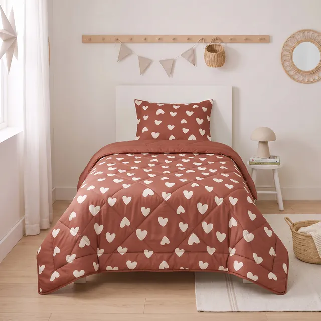 NordDream Lazy Hartjes Rood peitto 140x200 punainen pestävä