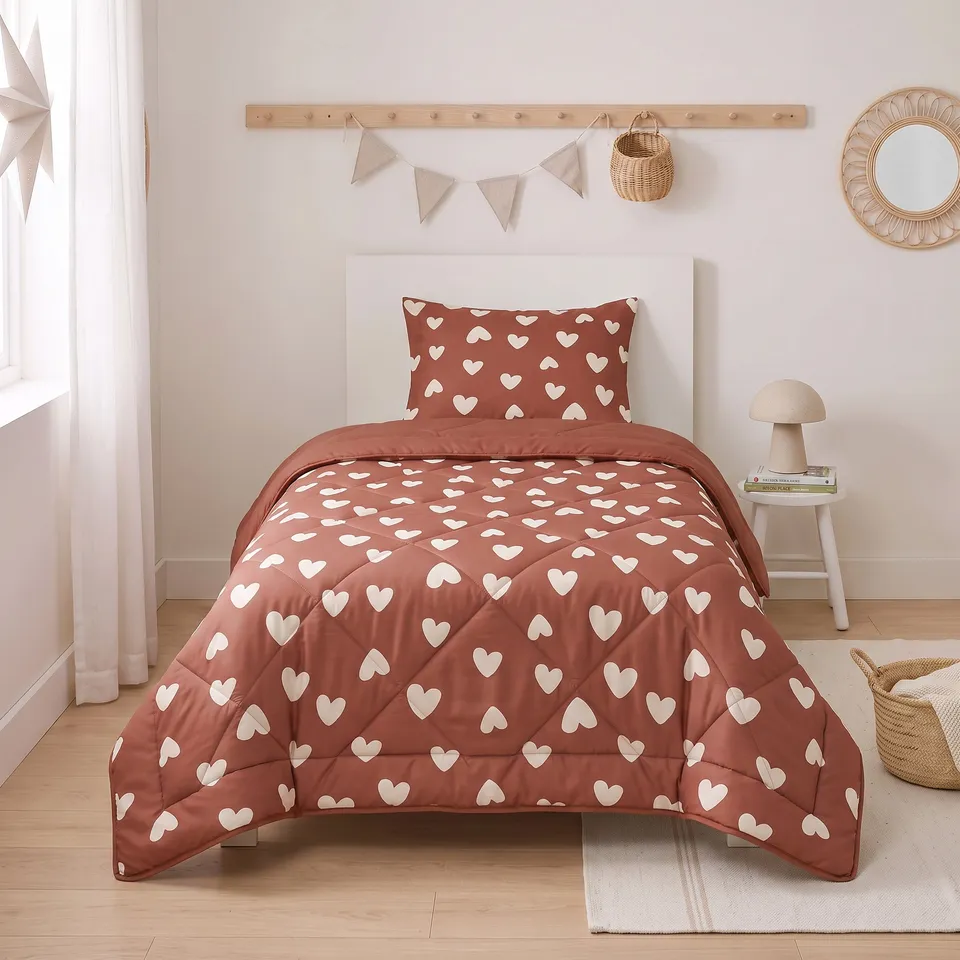 NordDream Lazy Hartjes Rood peitto 140x200 punainen pestävä