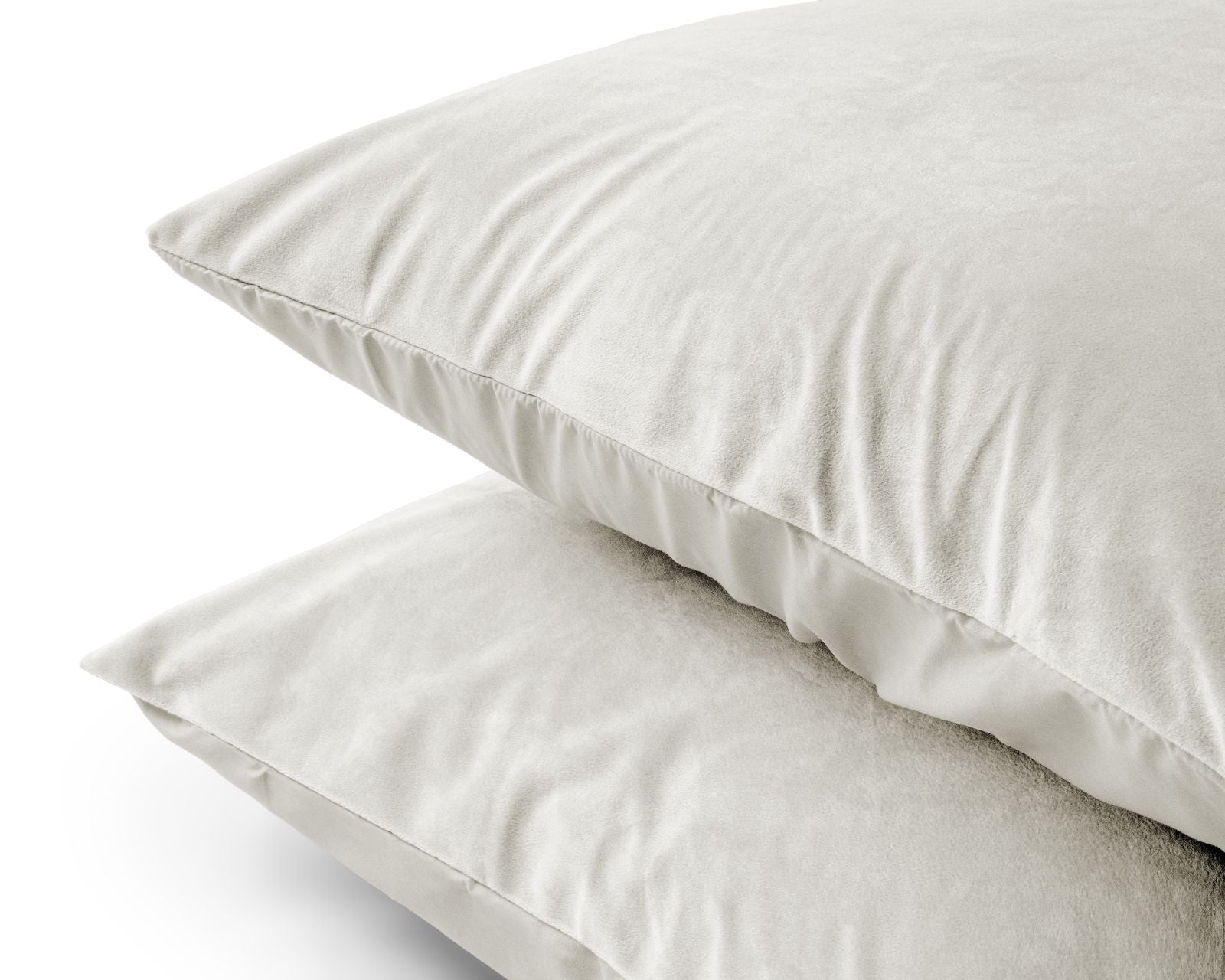NordDream Velvet tyynyliinat kerma 60x70 2-pack sametti