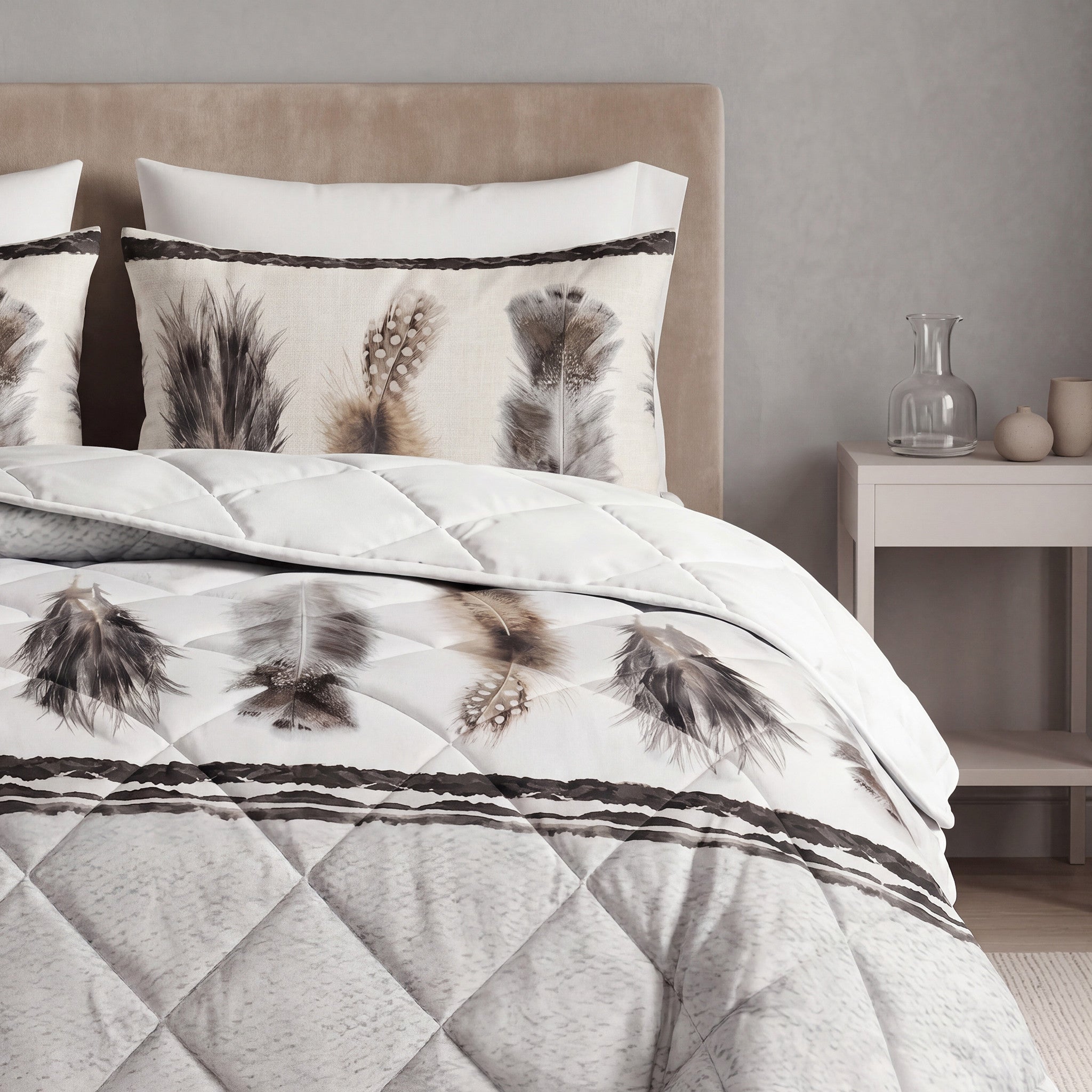 NordSleeps NordDream Feathers peitto 200x200 hiekka pestävä