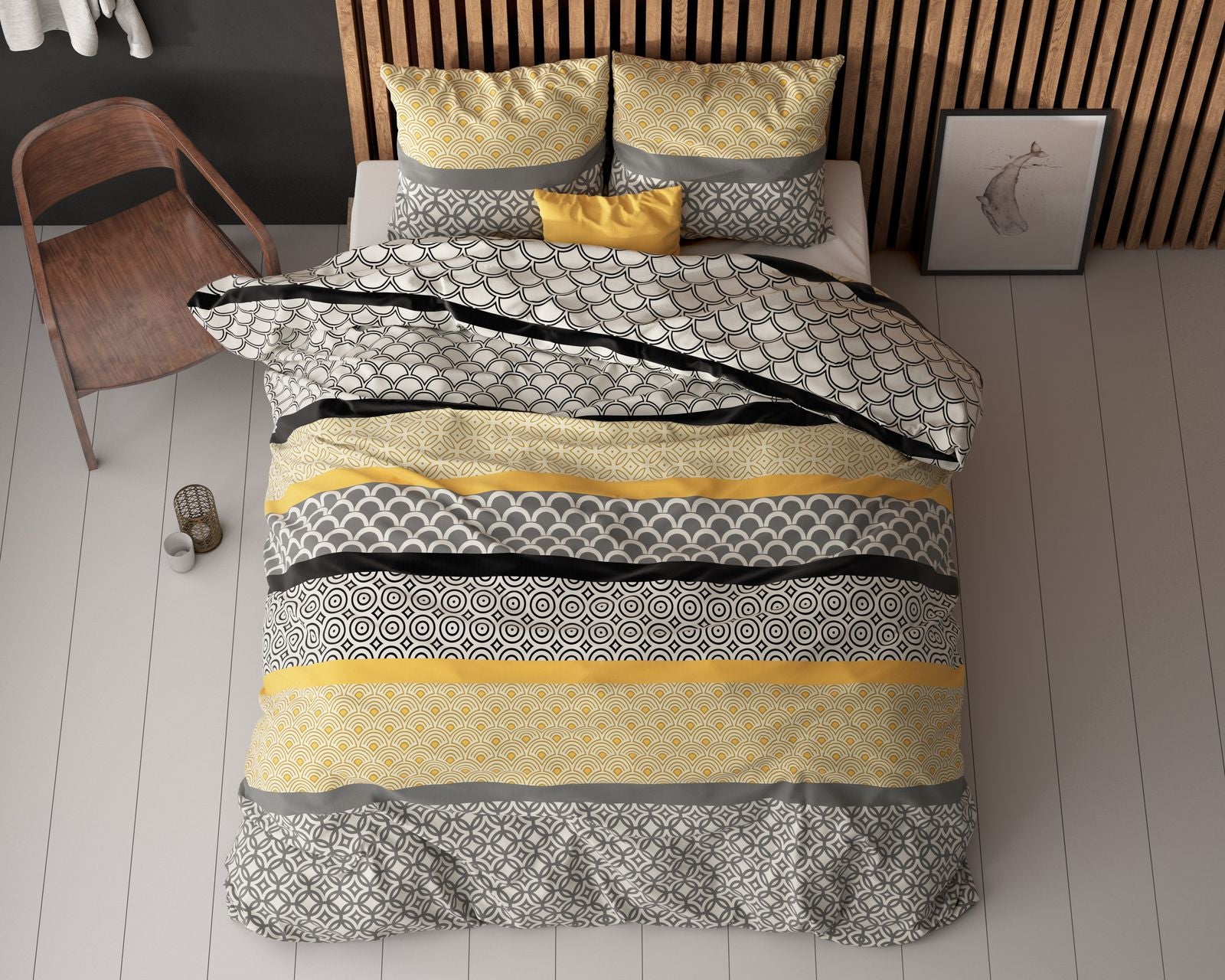 NordDream Chezka pussilakana 140x220 harmaa silitysvapaa