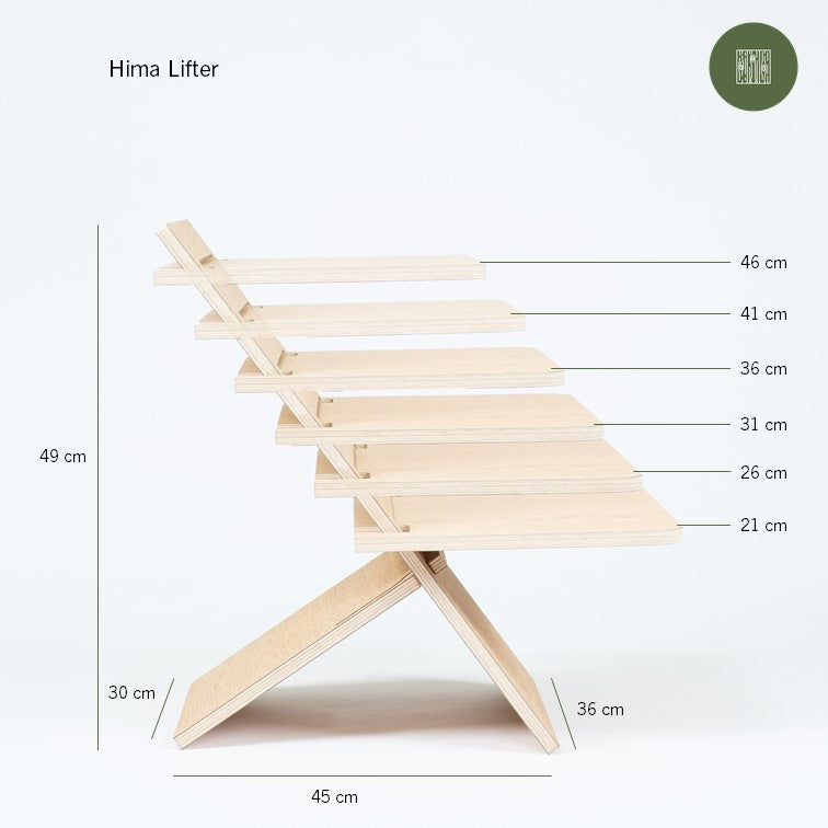 Hima Lifter seisomatyötaso Brilliant White