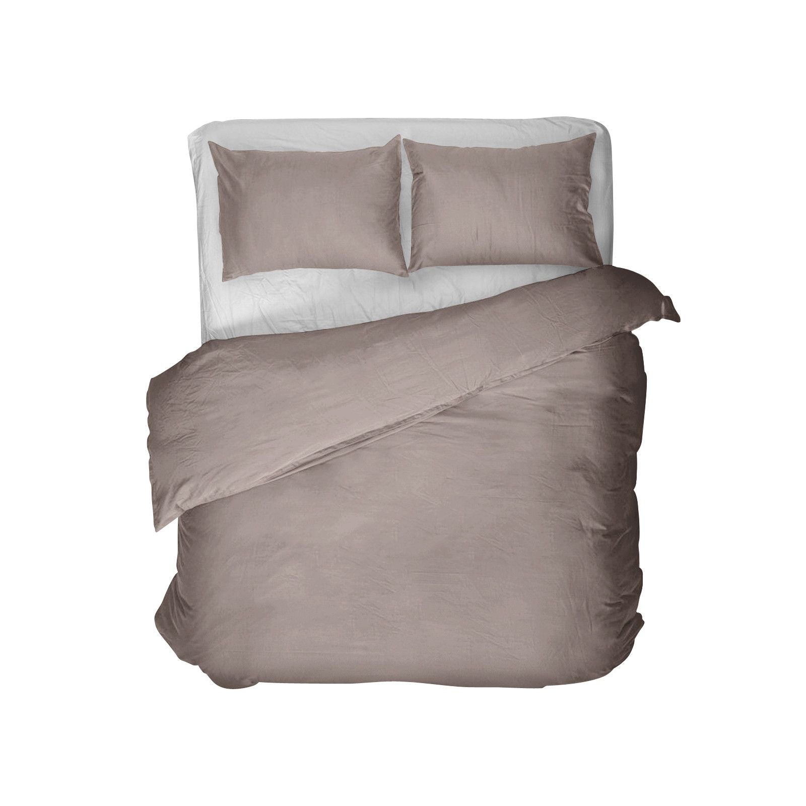 NordDream Egyptiläinen Puuvilla pussilakana taupe 140x200 perkaali