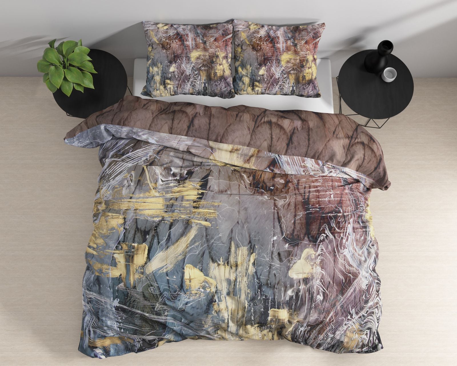 NordDream Marble Sarda pussilakana 240x220 satiini multi