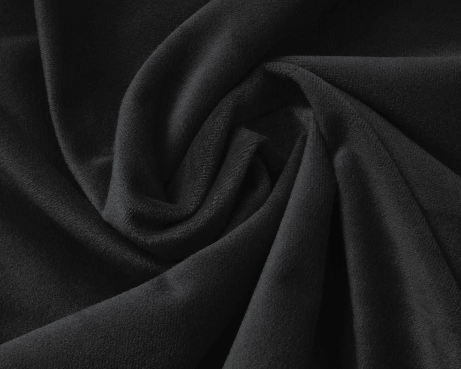 NordDream Velvet muotoonommeltu lakana musta 180x200 sametti