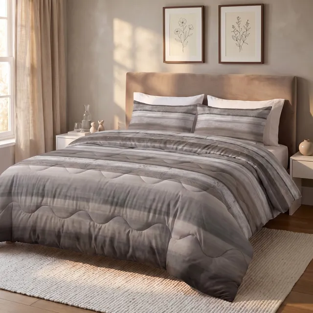 NordDream Lazy Marcus pussilakanaton peitto 140x220 taupe pestävä