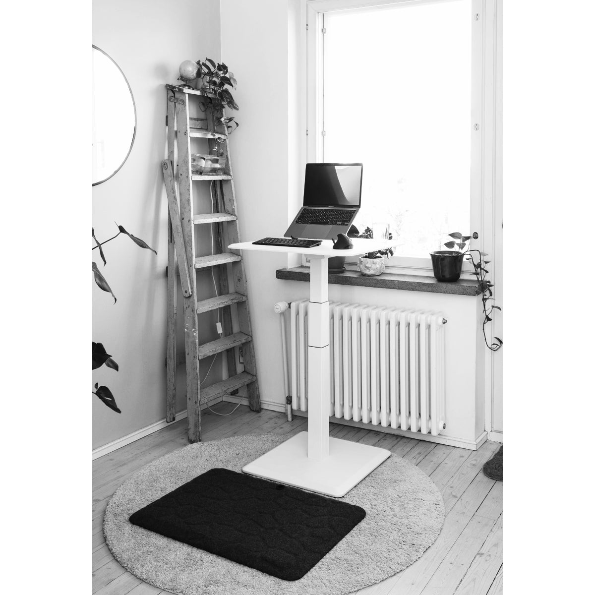 Stoo Desk Single Compact sähköpöytä musta 60x60