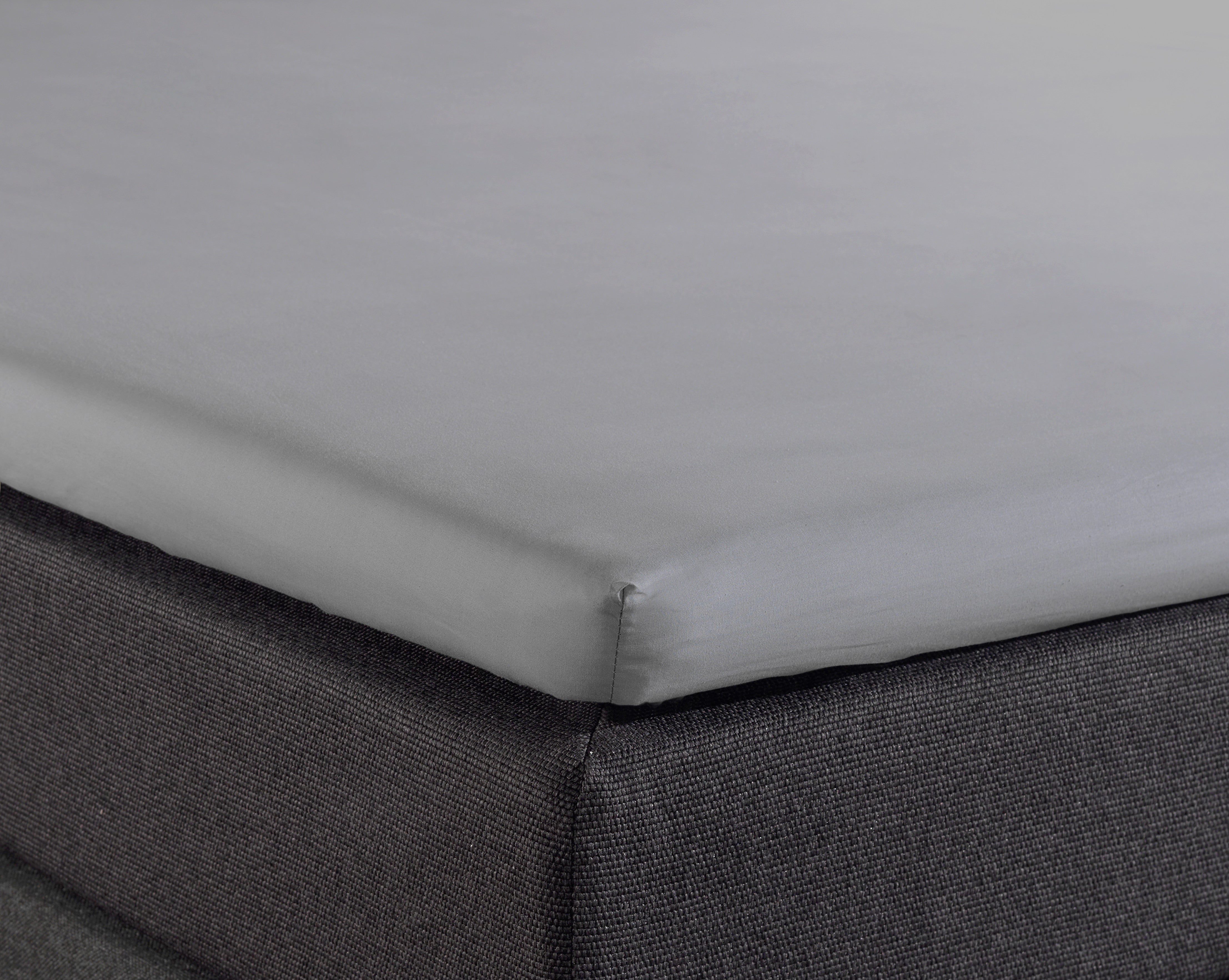 NordDream splittopper lakana 180x200 harmaa puuvilla
