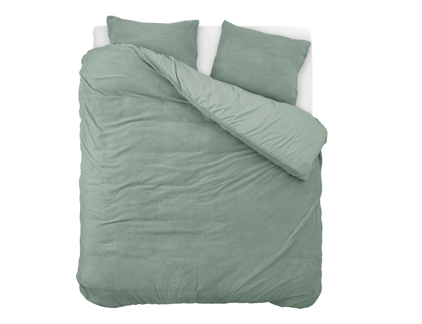 NordDream Teddy pussilakana 200x200/220 tummanvihreä